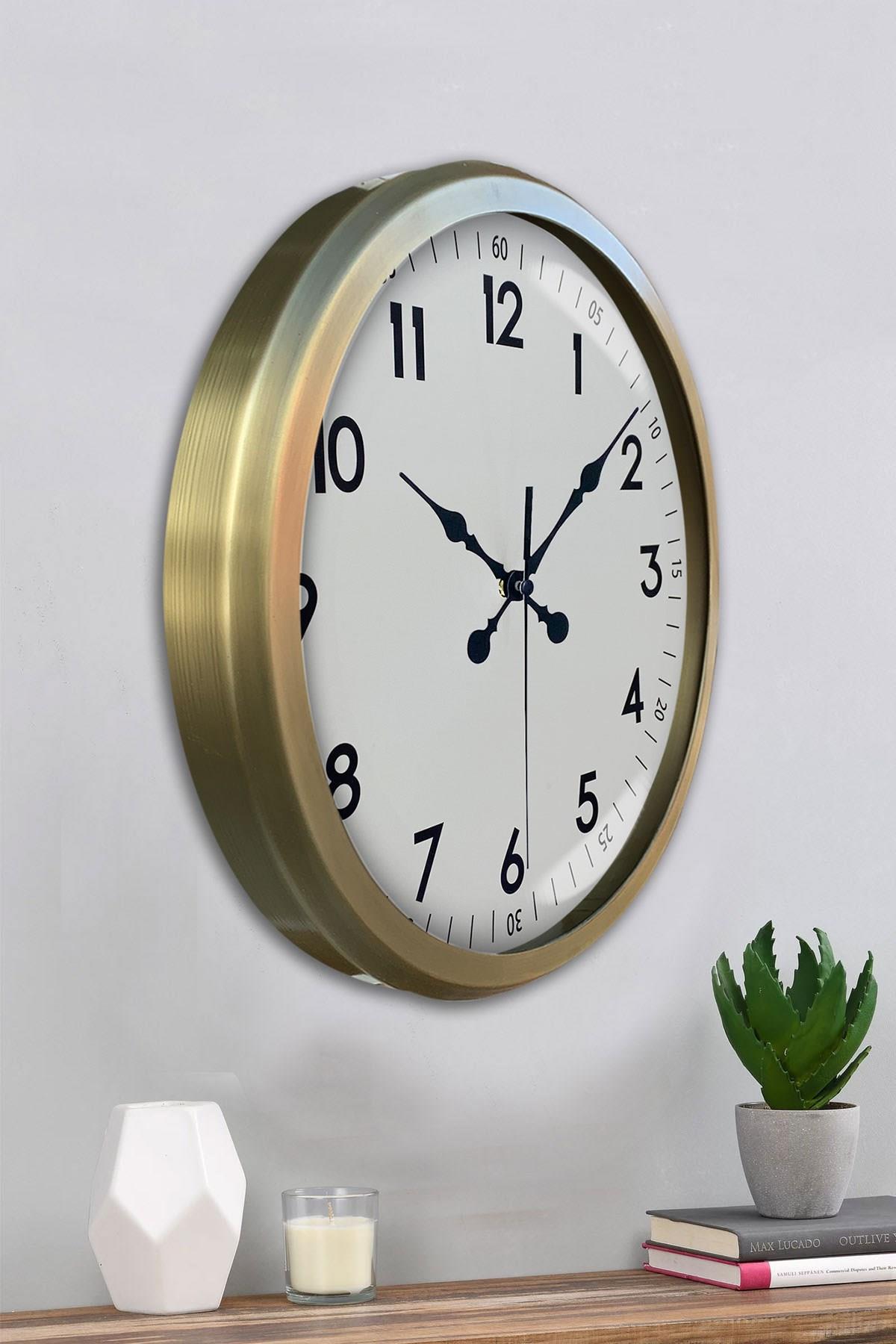 Zentime Eskitme Dekoratif Stil 52 Cm Metal Duvar Saati