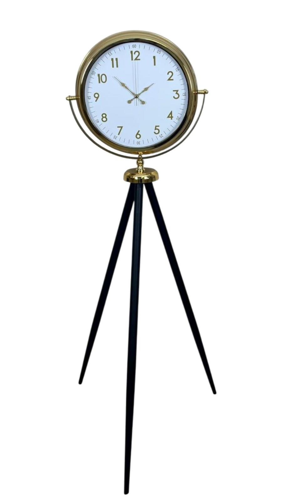 Zentime Heritage Gold Zarif Tripod Ayaklı Saat