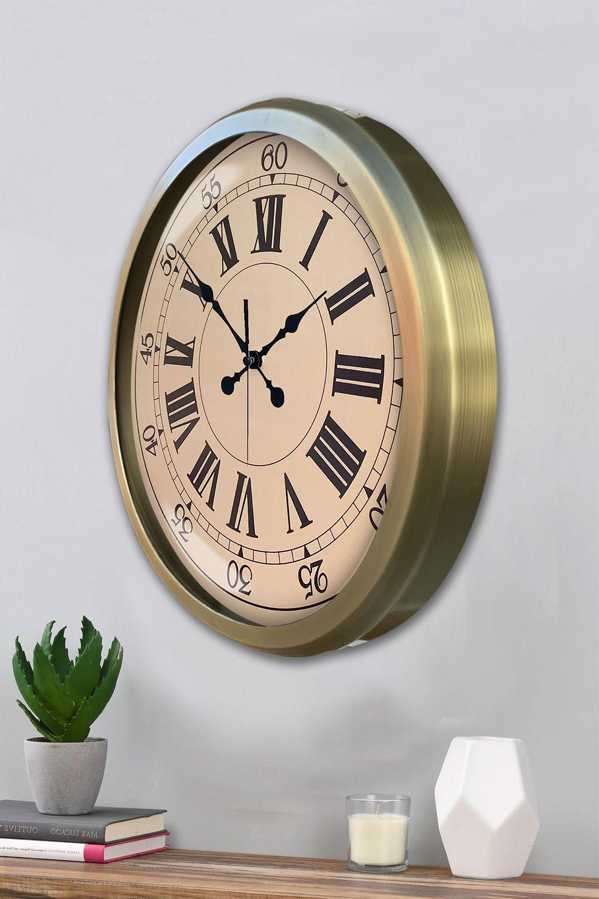 Zentime Nostalji Vintage 52 Cm Metal Duvar Saati