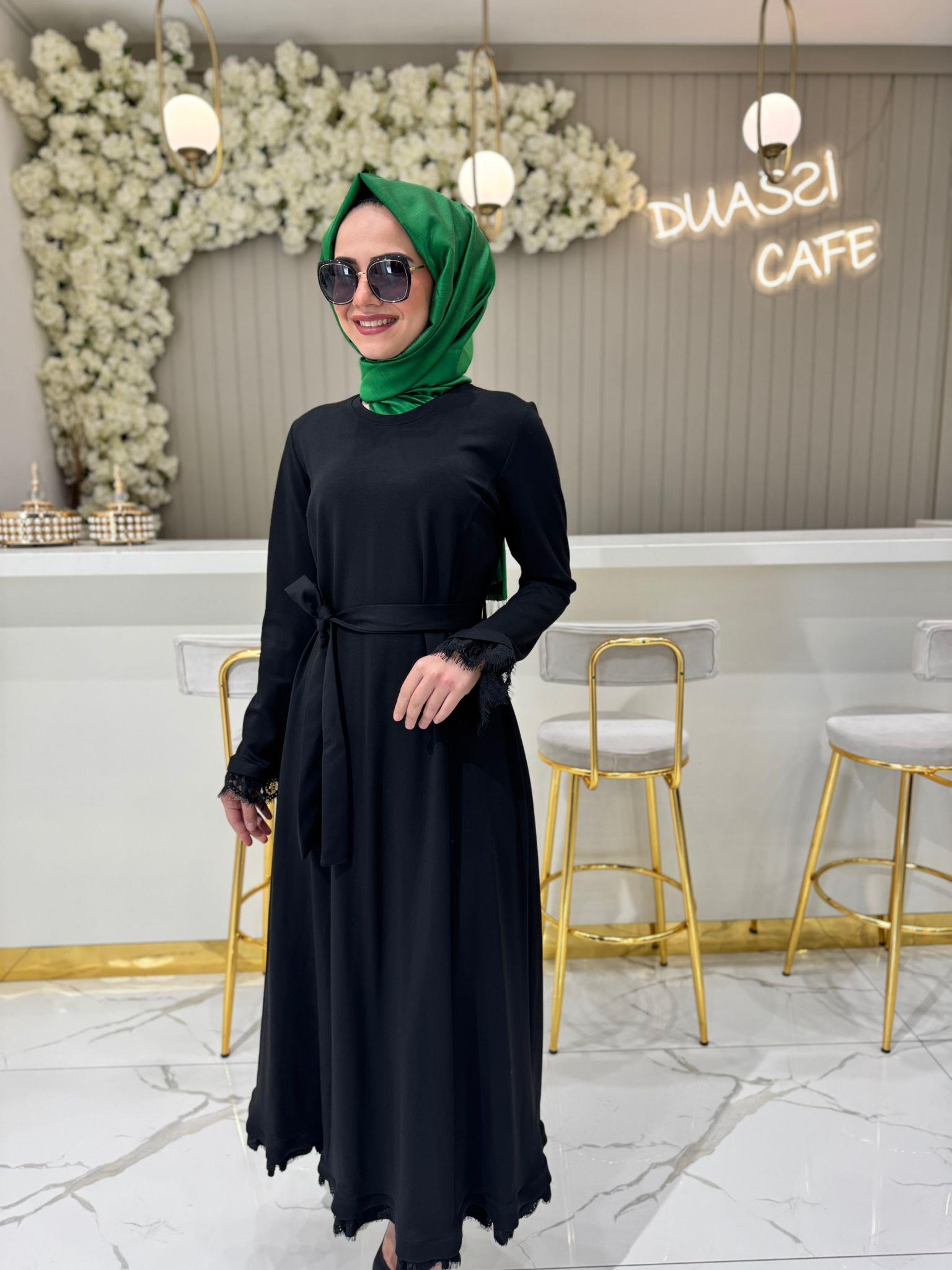 38823 Elbise  - SİYAH