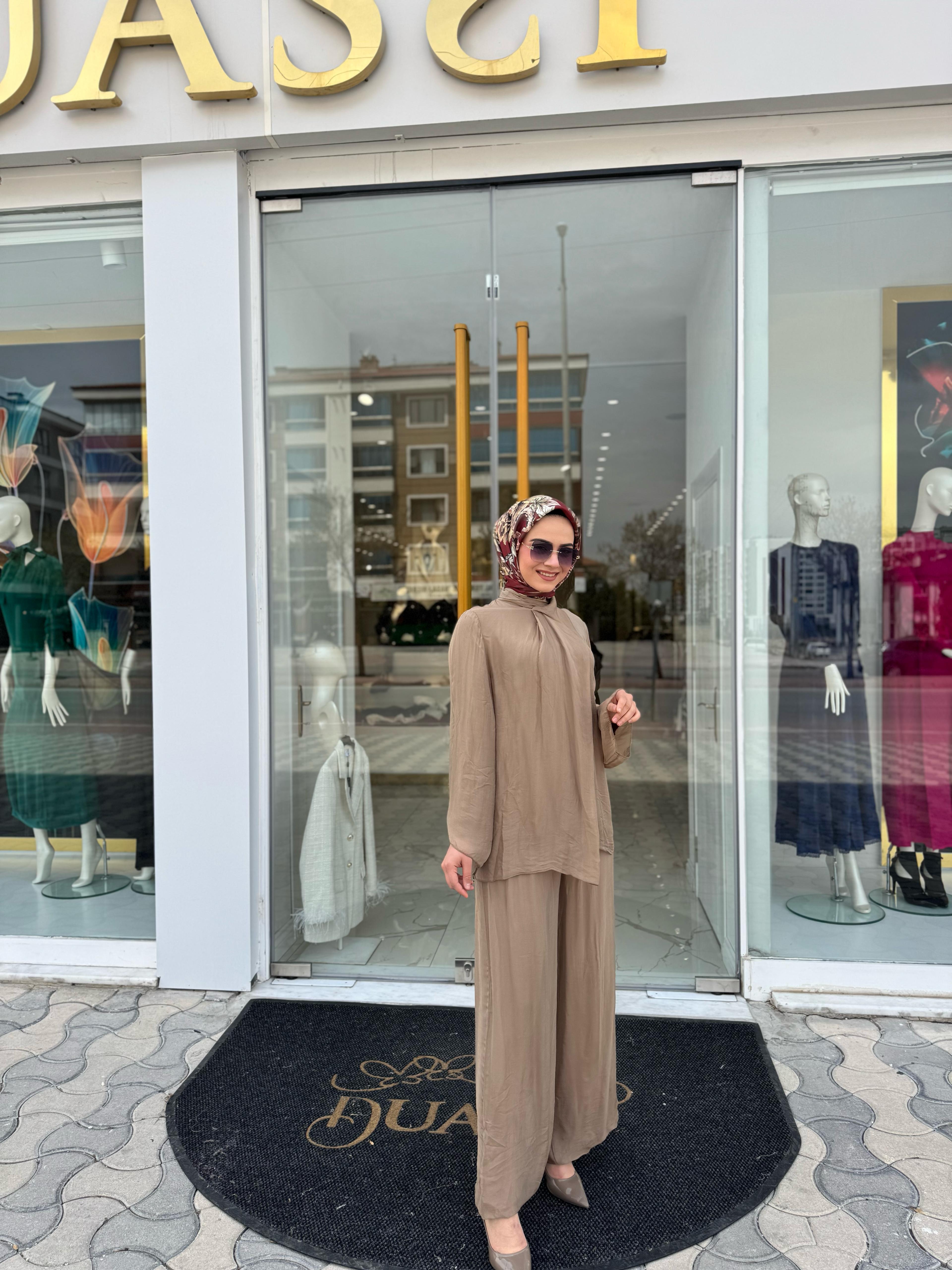 Daphne Kruvaze Takım 3009-C - CAMEL