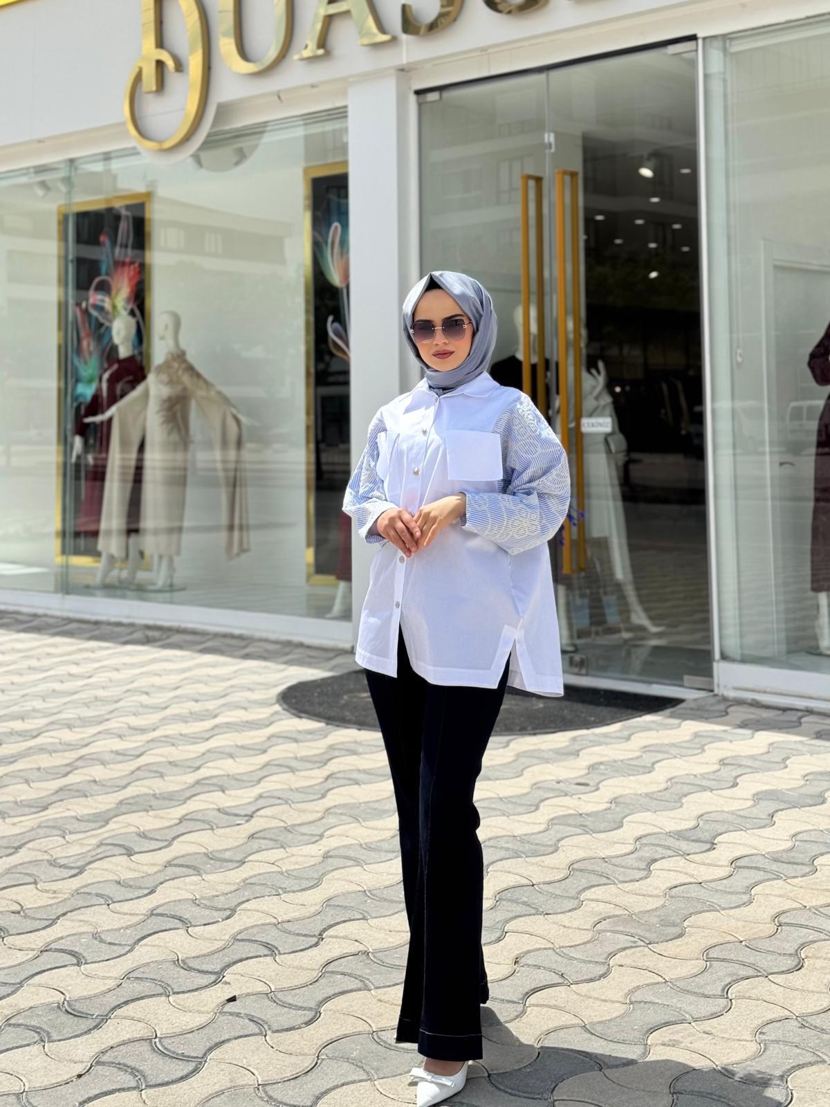 Ghisa 4003 Tunik  - MAVİ