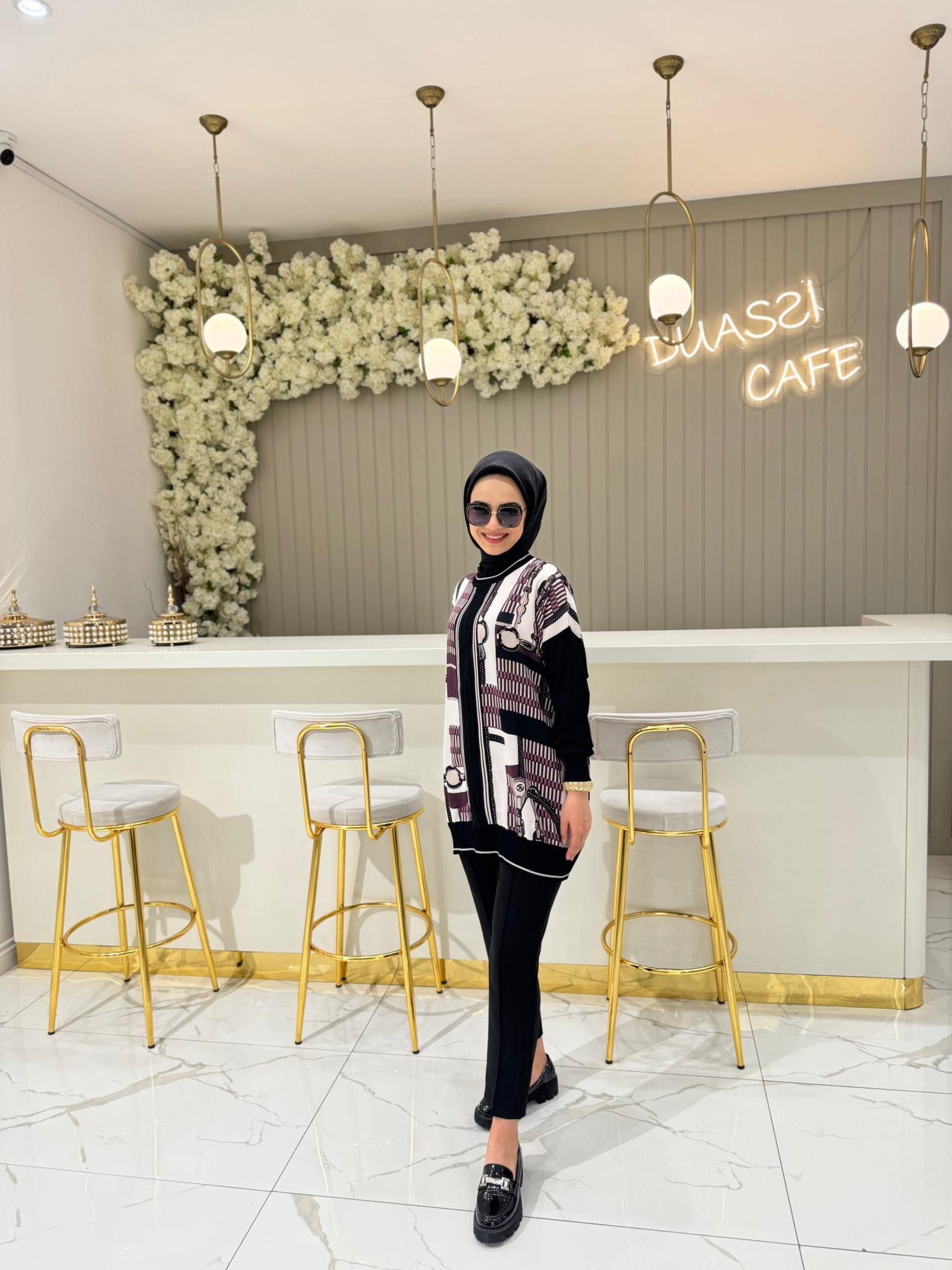 Ghisa 4148 Tunik  - BORDO