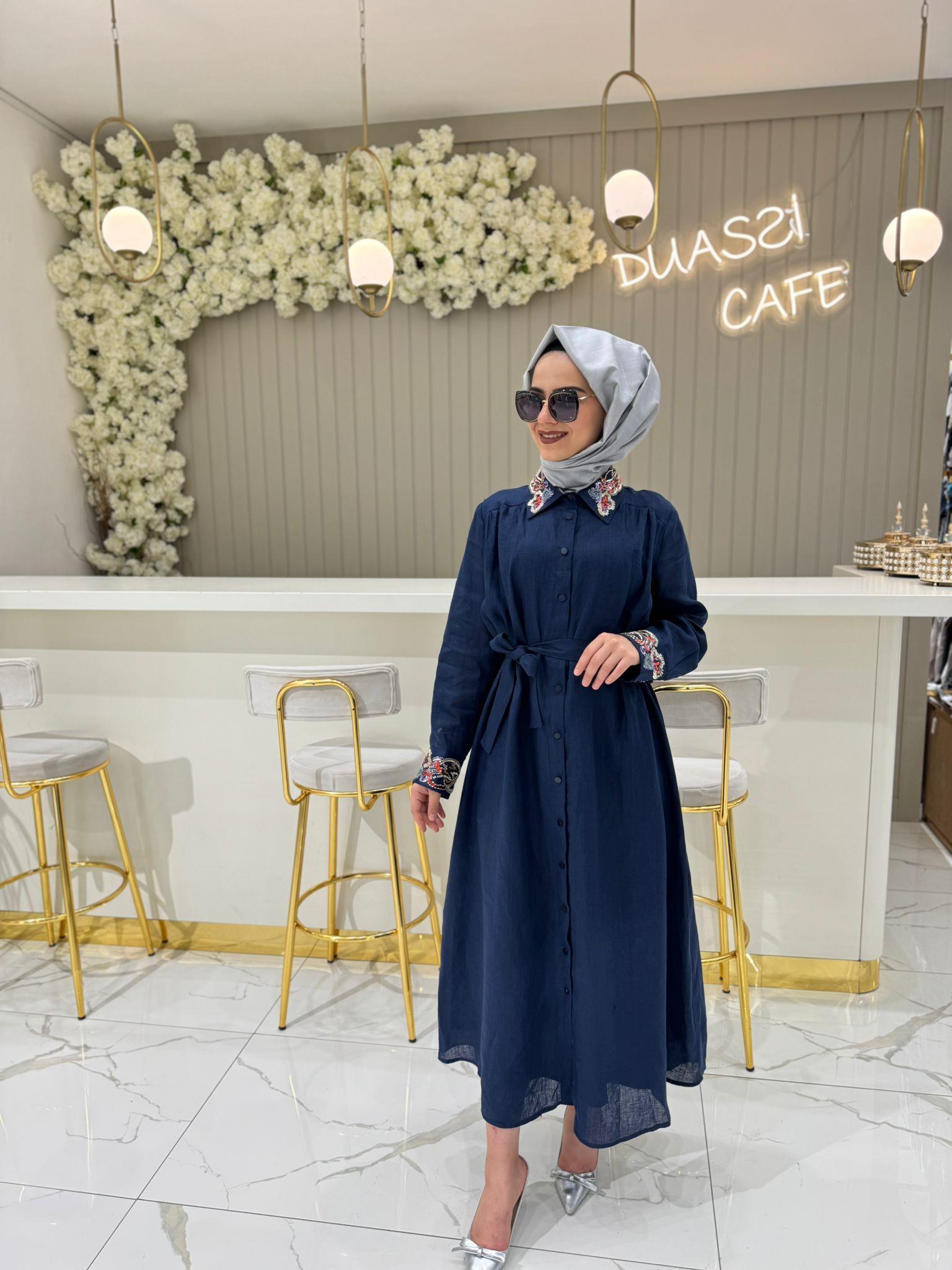 Ghisa Elbise  - LACİVERT