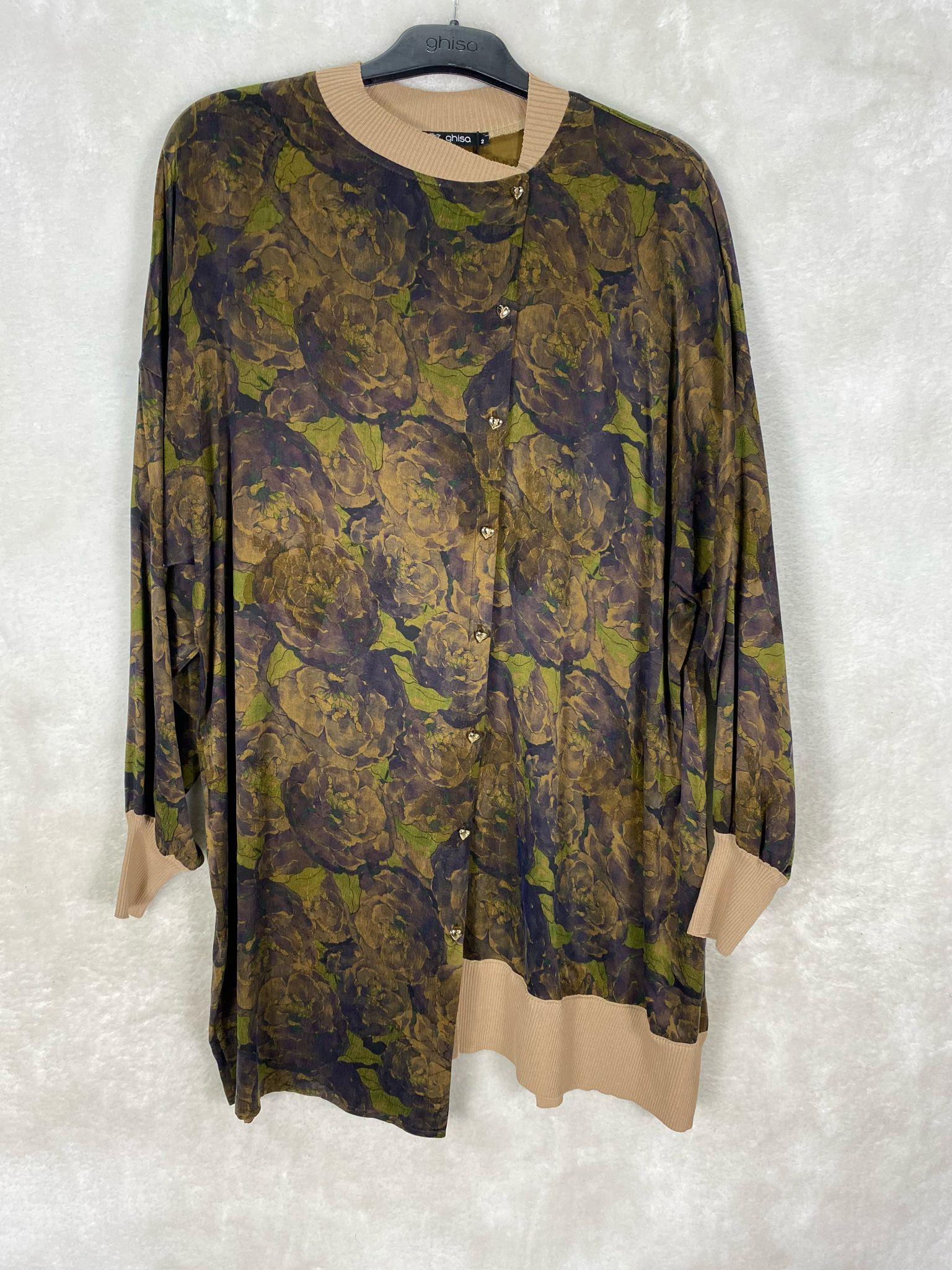 Ghisa Triko Detaylı Tunik 4585 - HAKİ