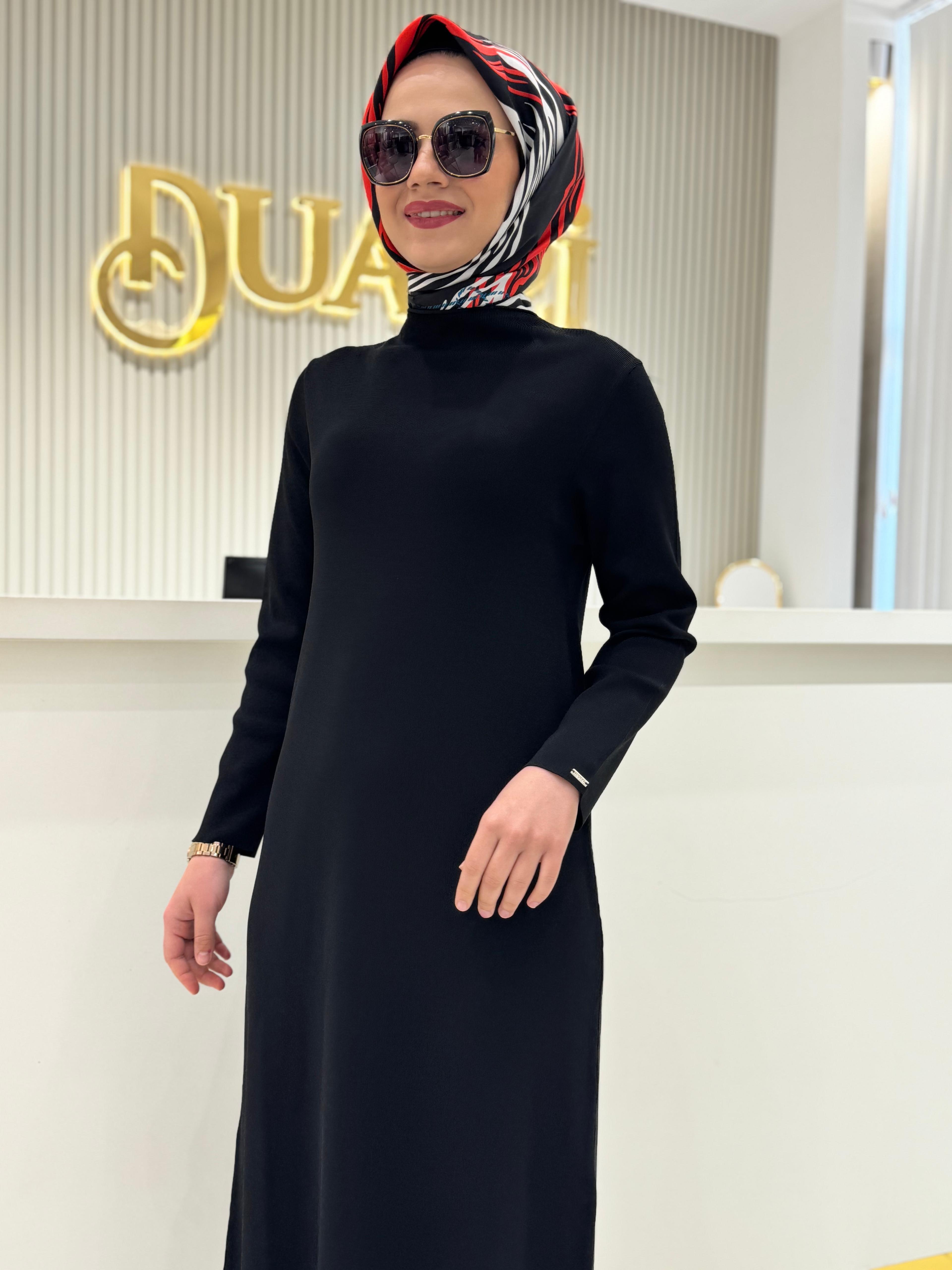 İnvee 7055 Elbise  - SİYAH