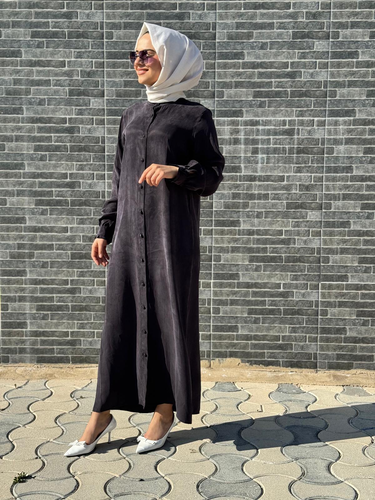 Lisa 5070 Elbise  - SİYAH
