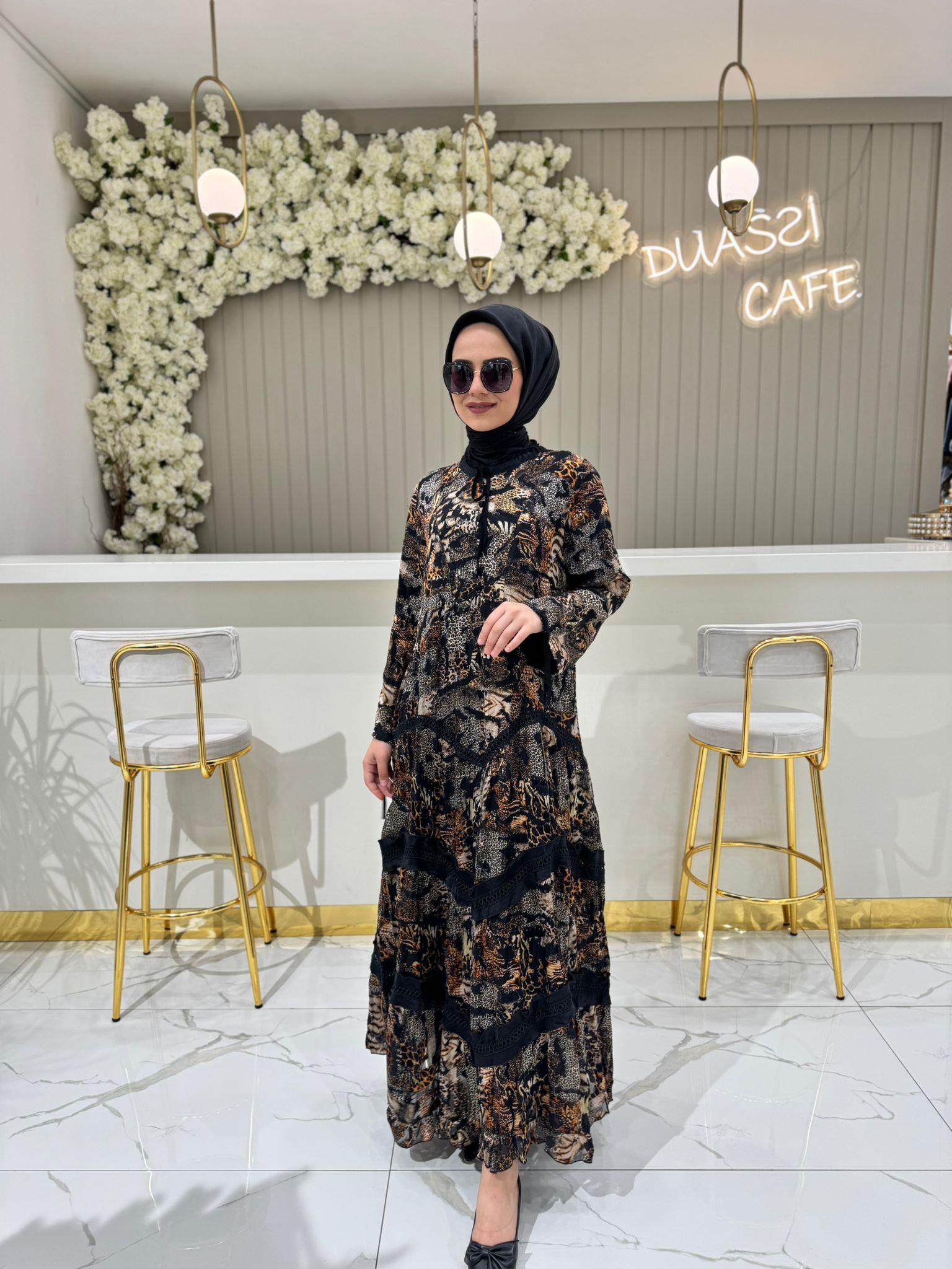 Lissmore 6018 Elbise  - SİYAH