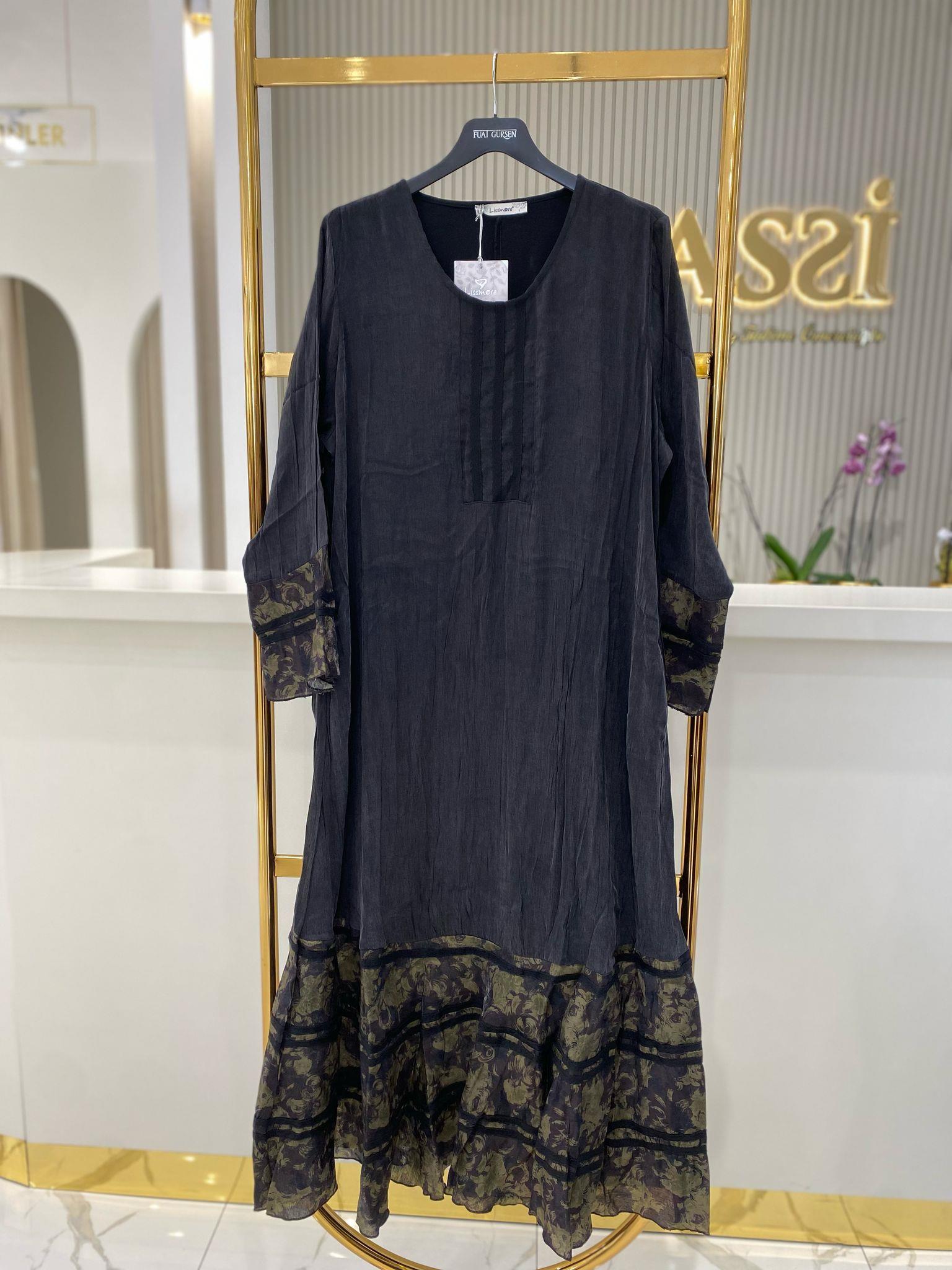 Lissmore İpek Elbise 5609 - SİYAH
