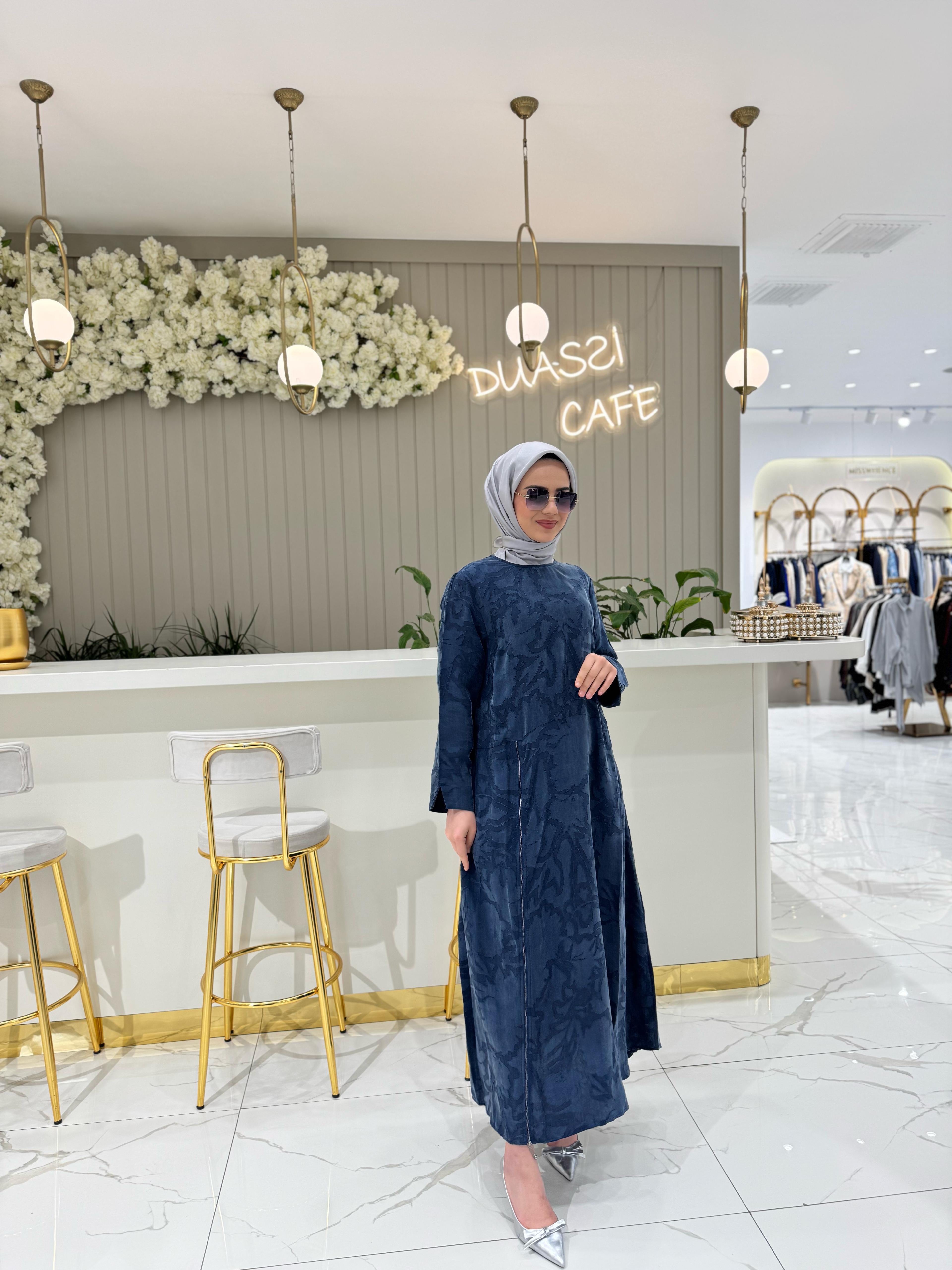 Lissmore İpek Elbise 5768 - MAVİ