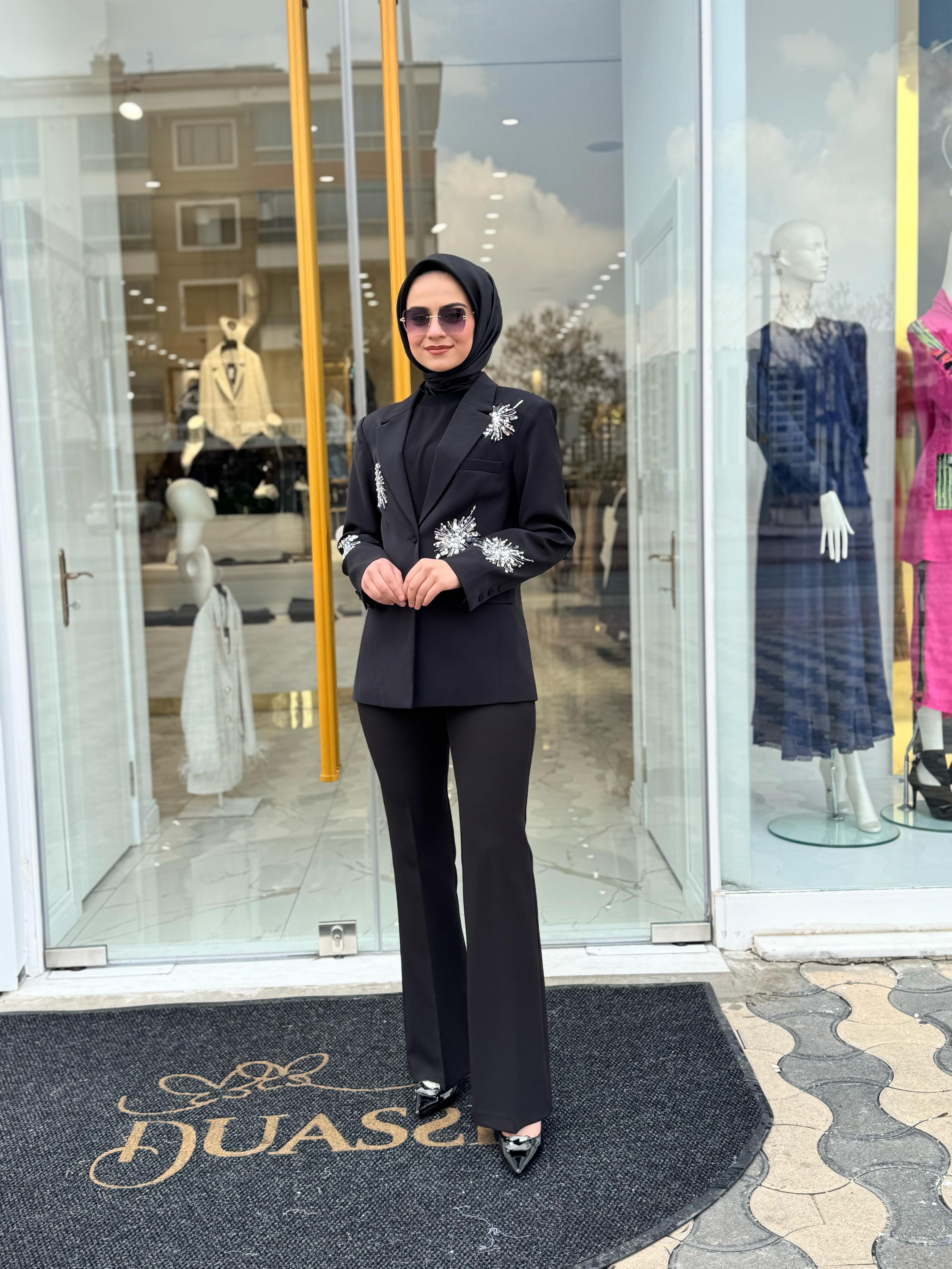 Melsa Ceket 3074-S - SİYAH