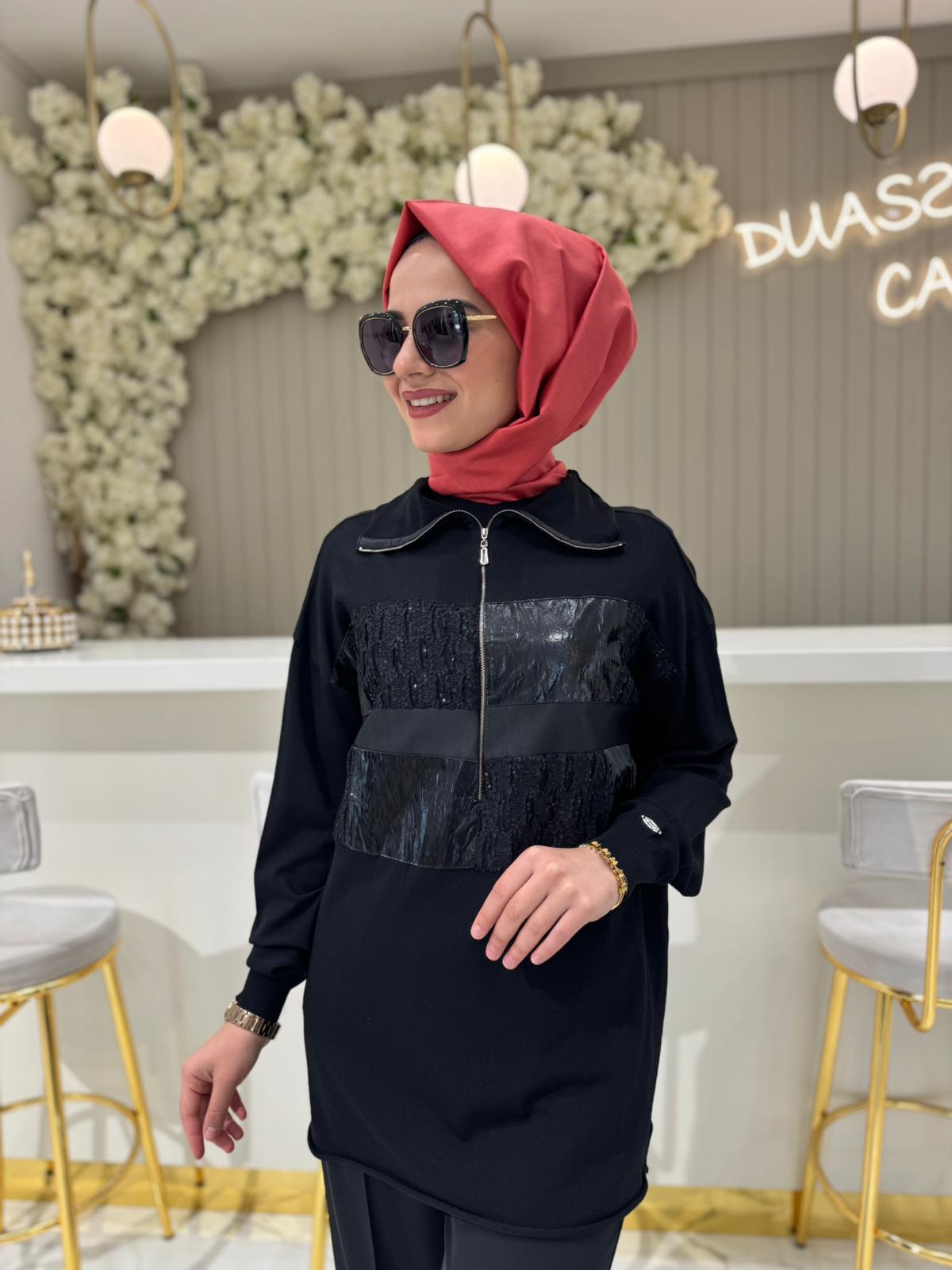 Misswhence 38001 Tunik  - Siyah