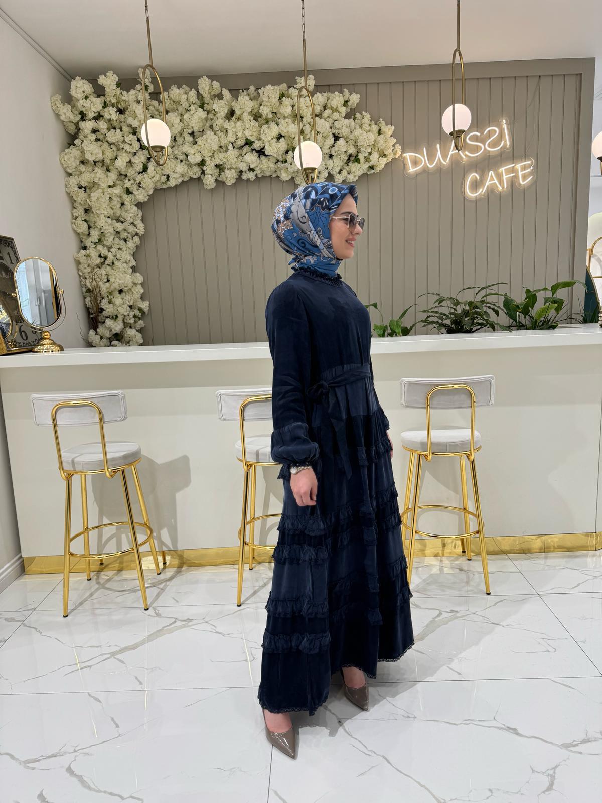Misswhence Elbise 37818 - LACİVERT