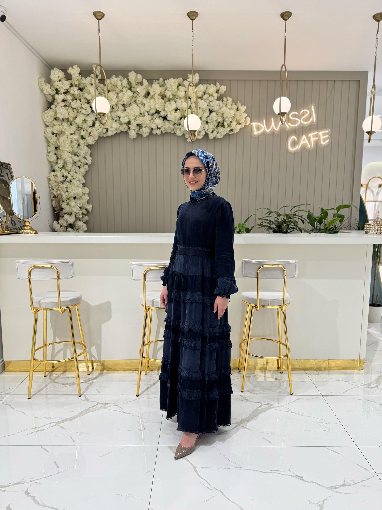 Misswhence Elbise 37818 - LACİVERT