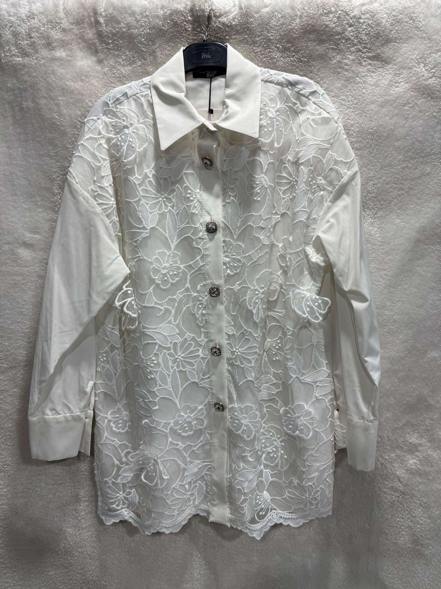 My312 Dantelli Tunik 8615 - EKRU