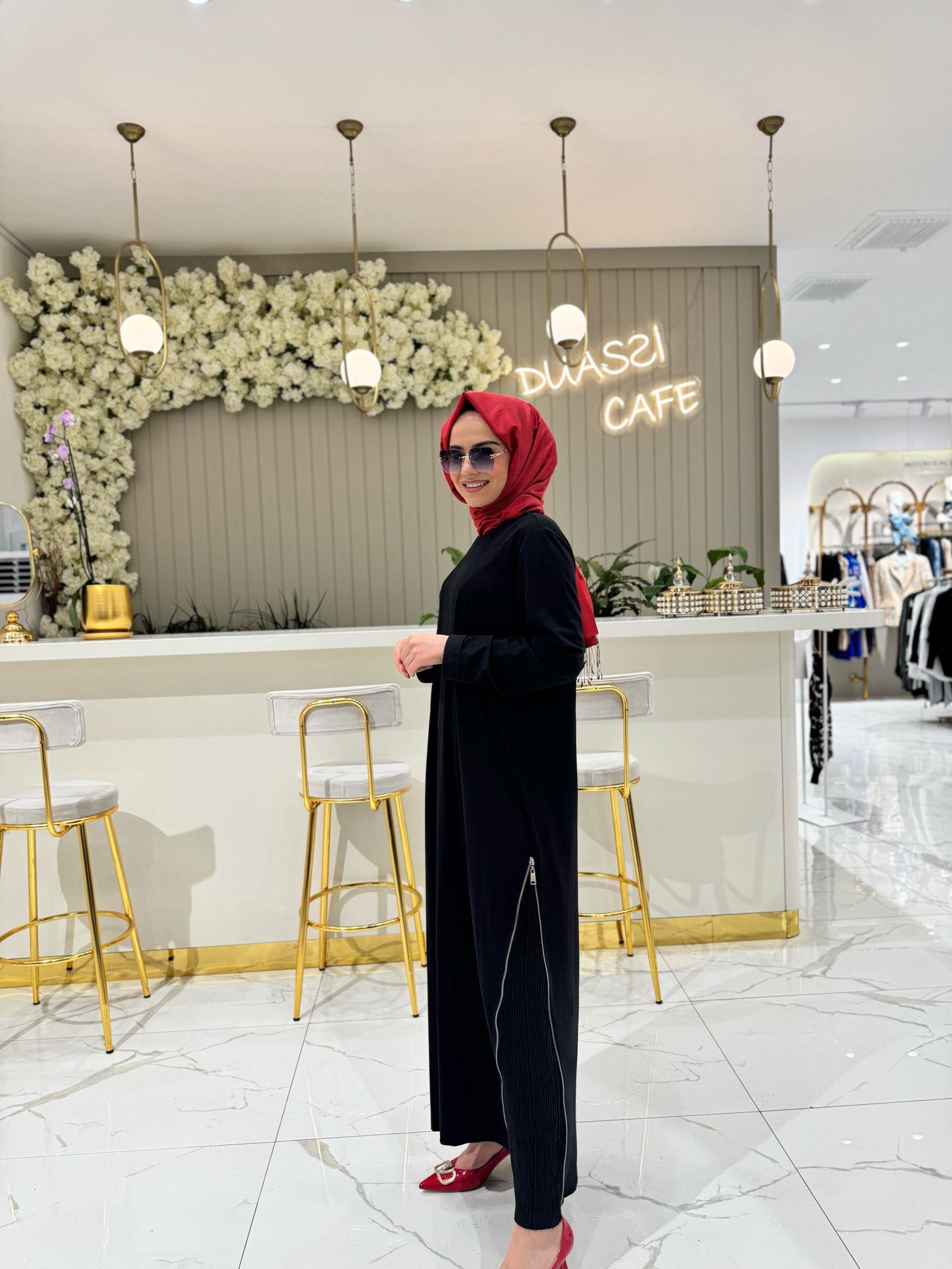 Nuss Elbise 2054-S - SİYAH
