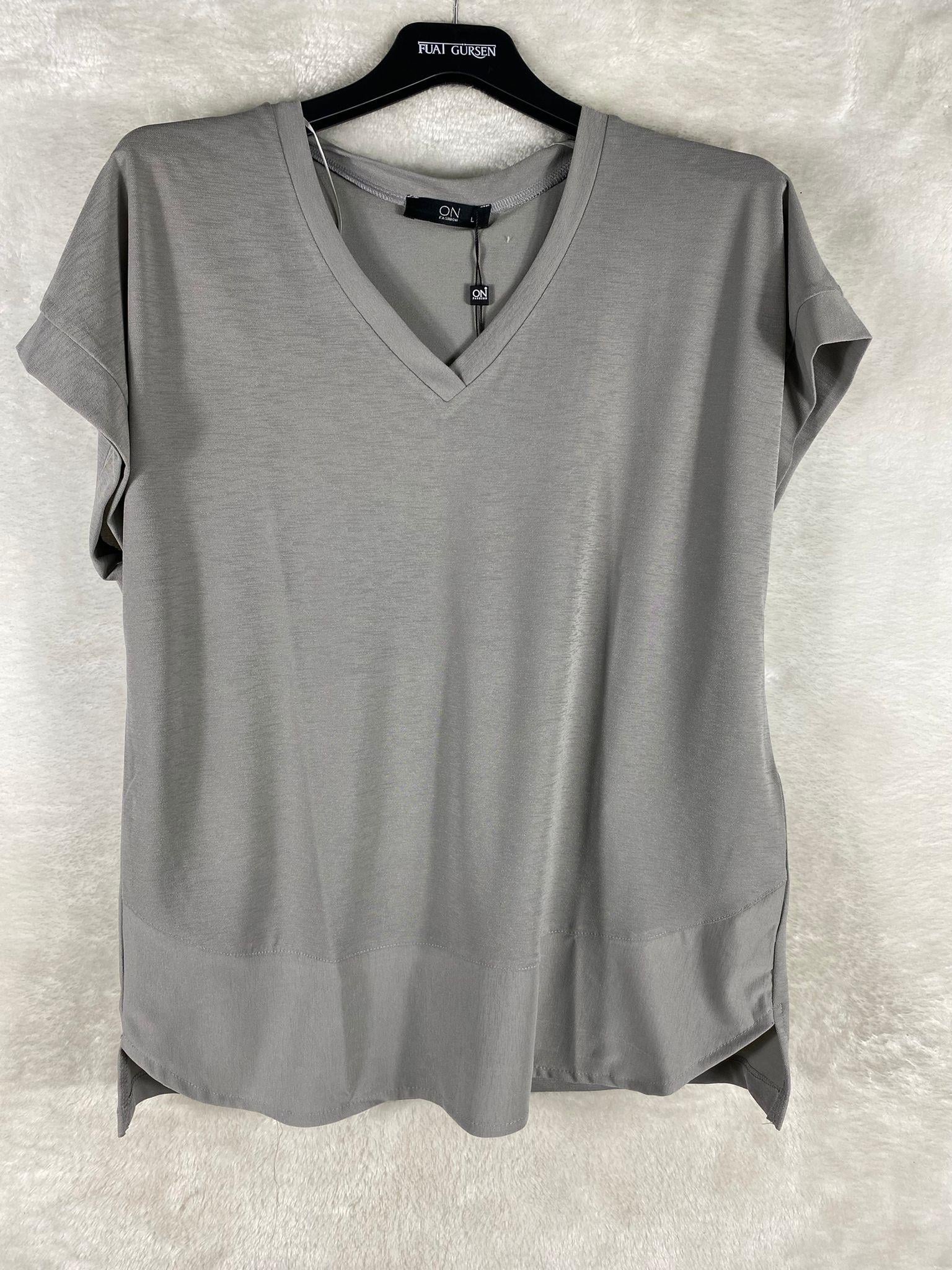 On Triko Bluz 31475 - GRİ