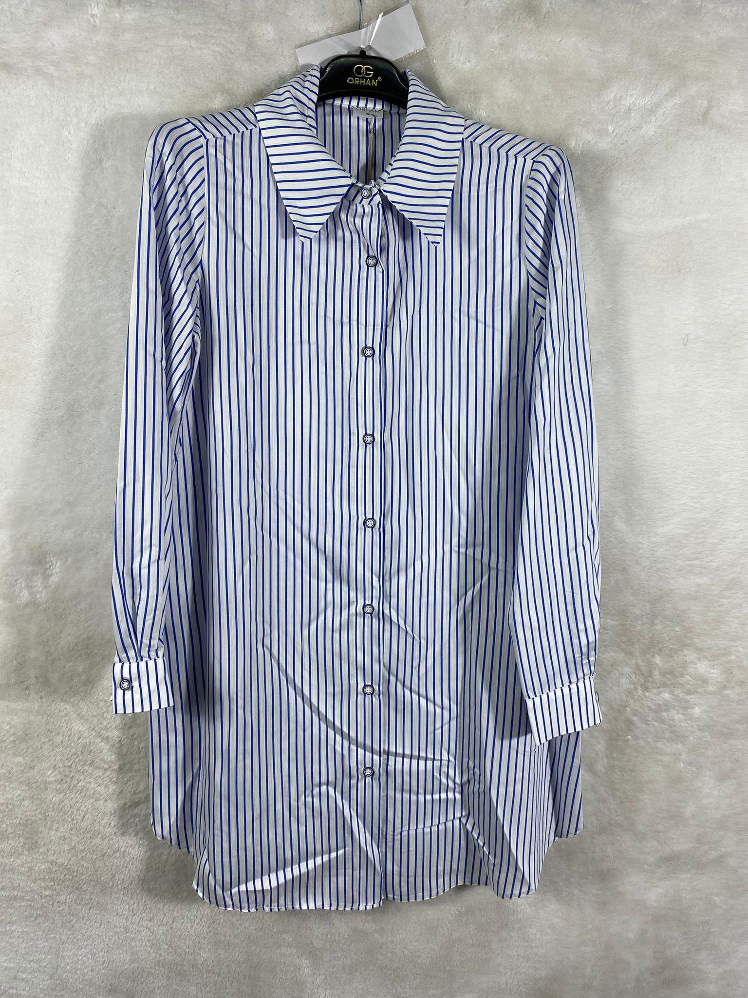 Orhan Çizgili Tunik 1244 - MAVİ