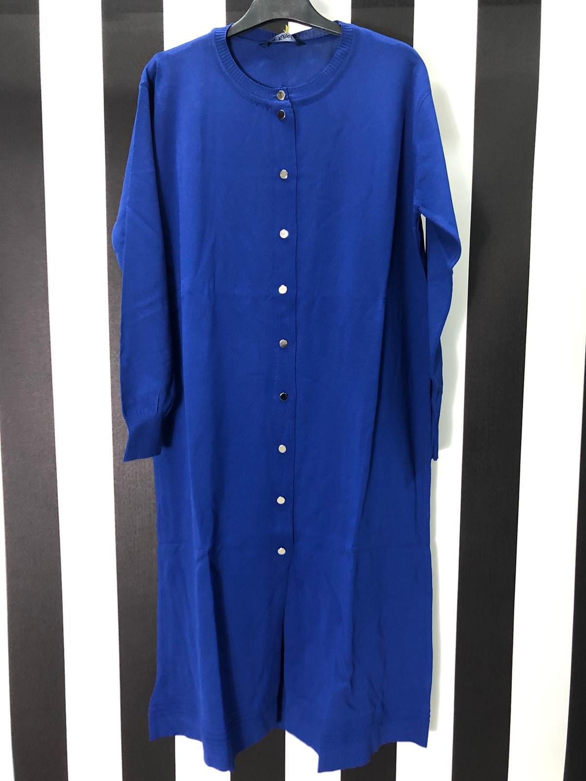 Rayon Düğmeli Ceket 7751 - MAVİ
