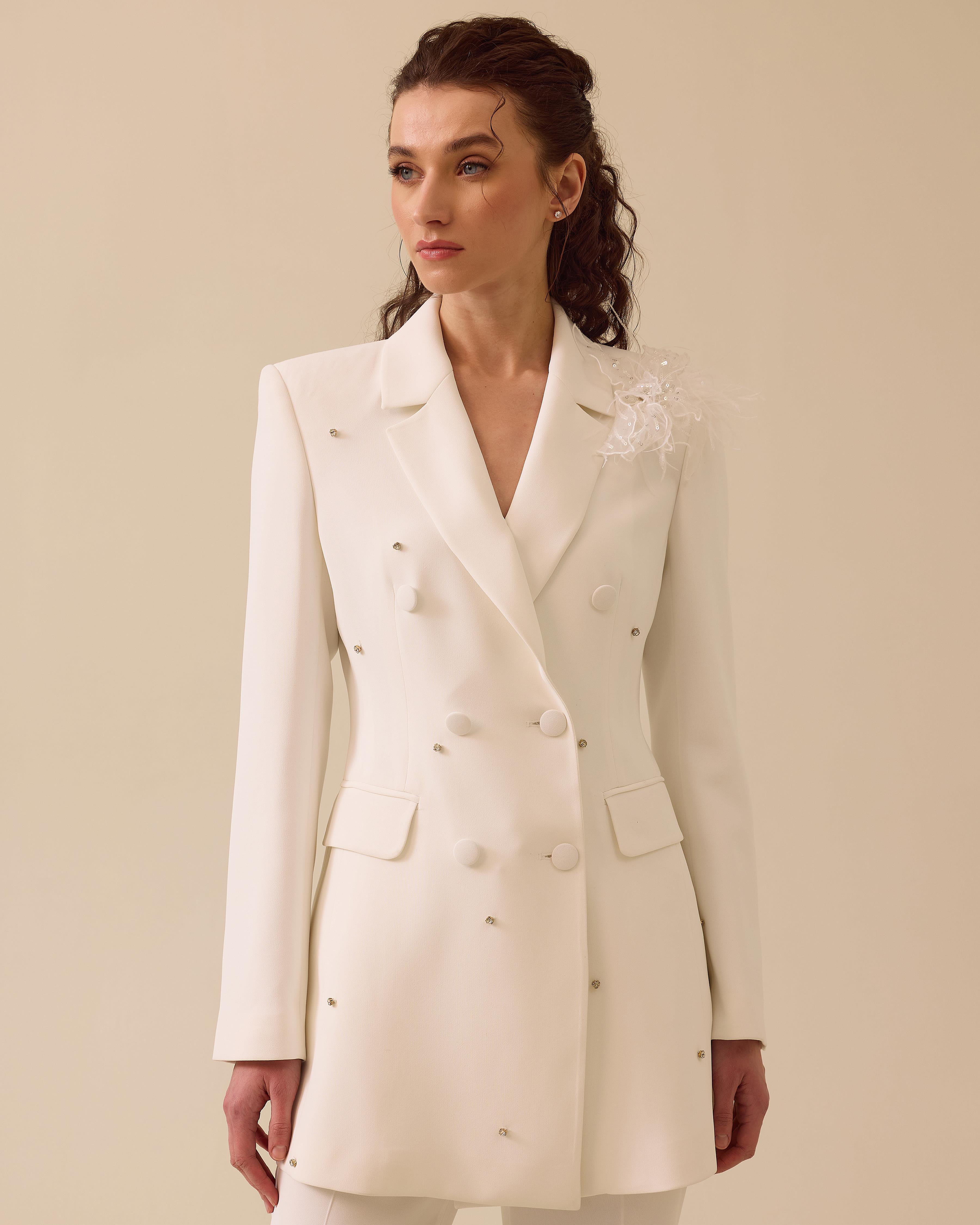 Seçil Blazer Takım 1015 - EKRU
