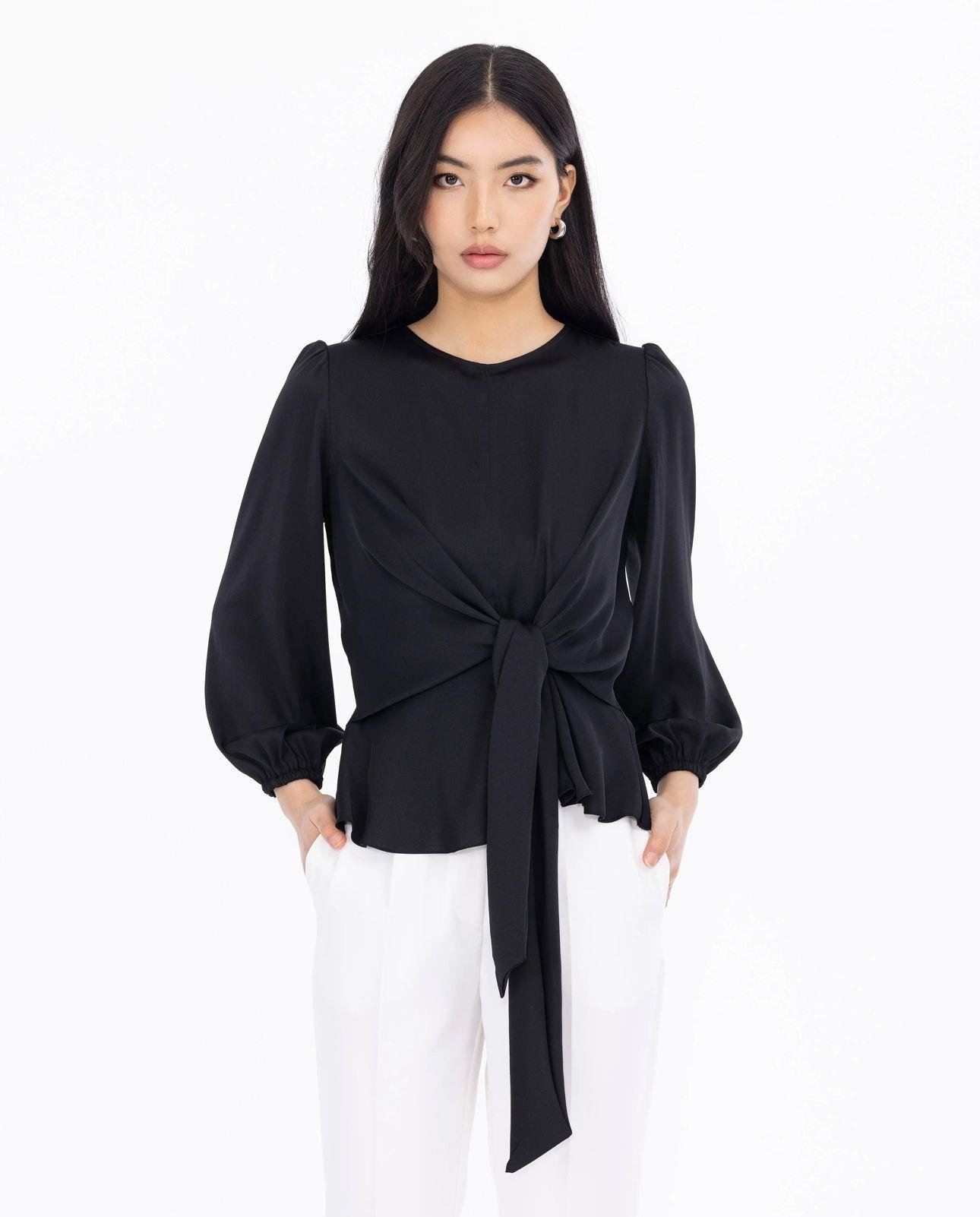 Seçil Bluz 10019-S - SİYAH