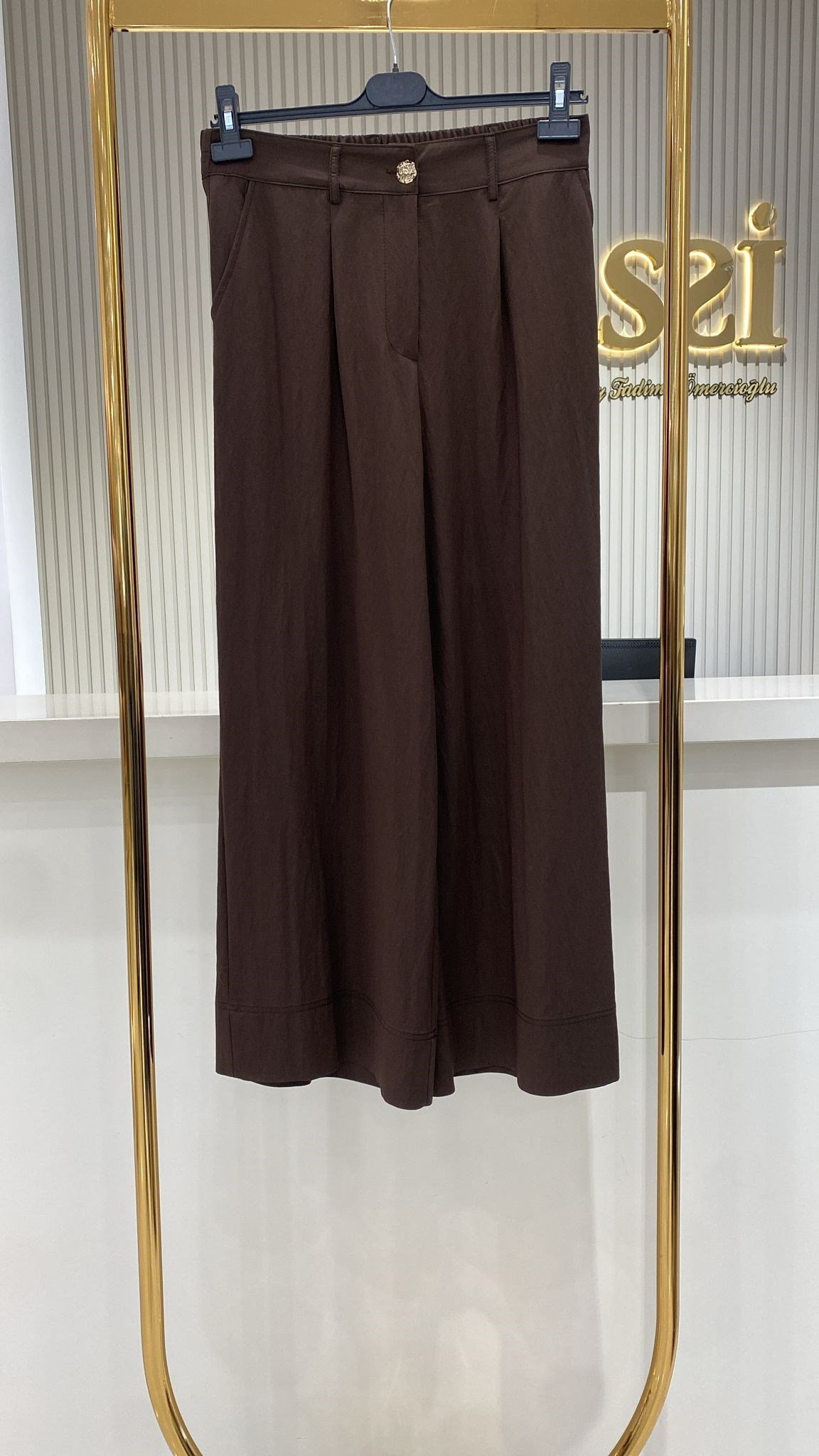 Sentez 5636 Abelia Kısa Geniş Paça Pantolon