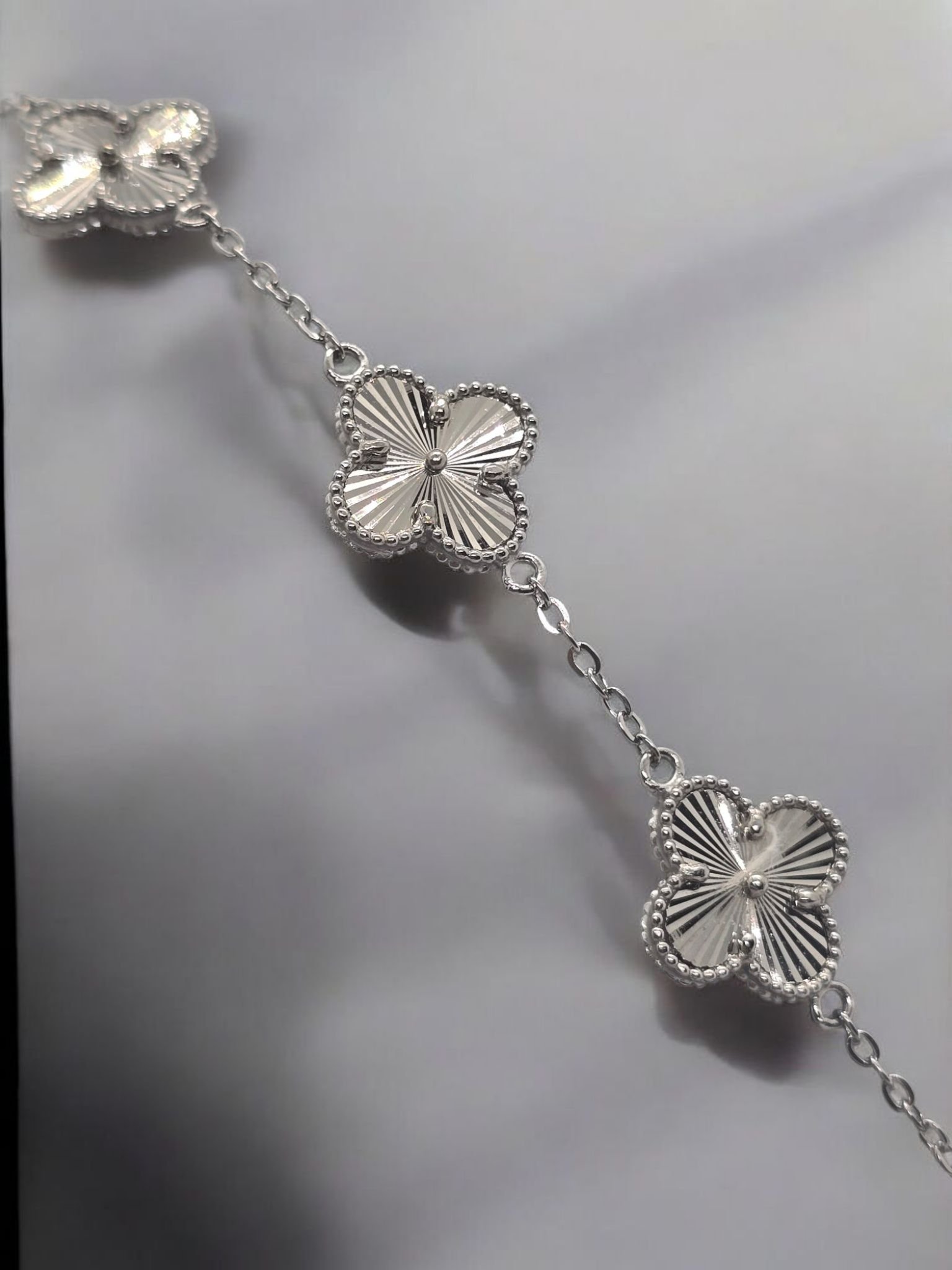 Original Silver Kalem Büyük Yonca Bileklik