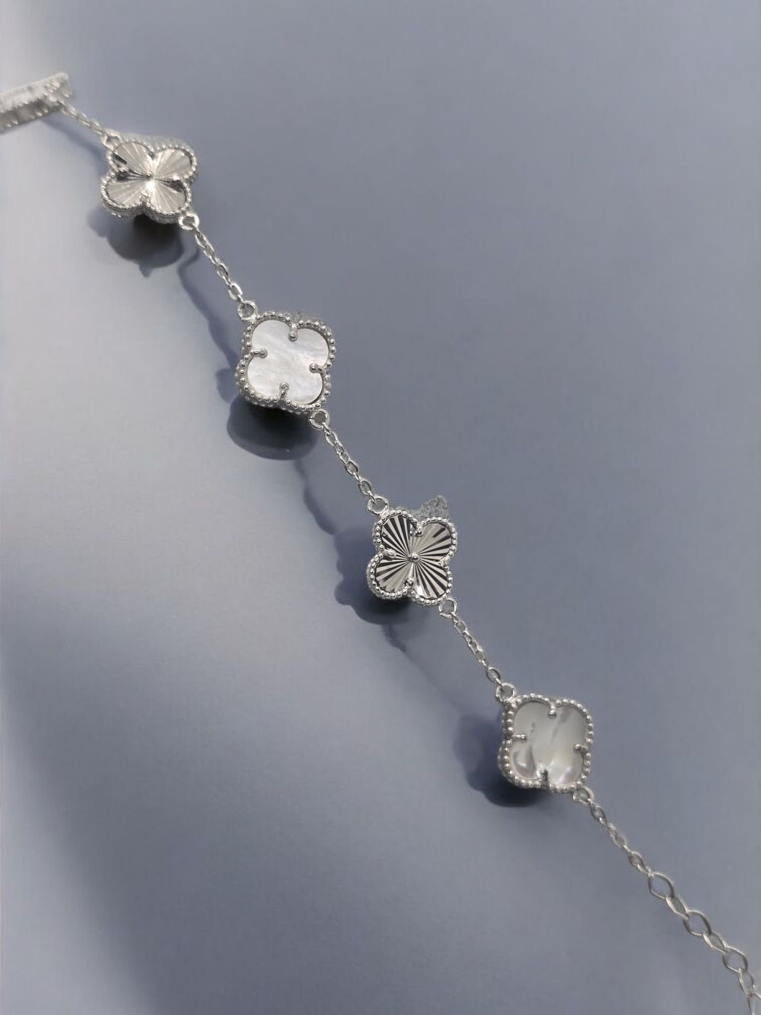 Original Silver Kalem Sedef Yonca Bileklik
