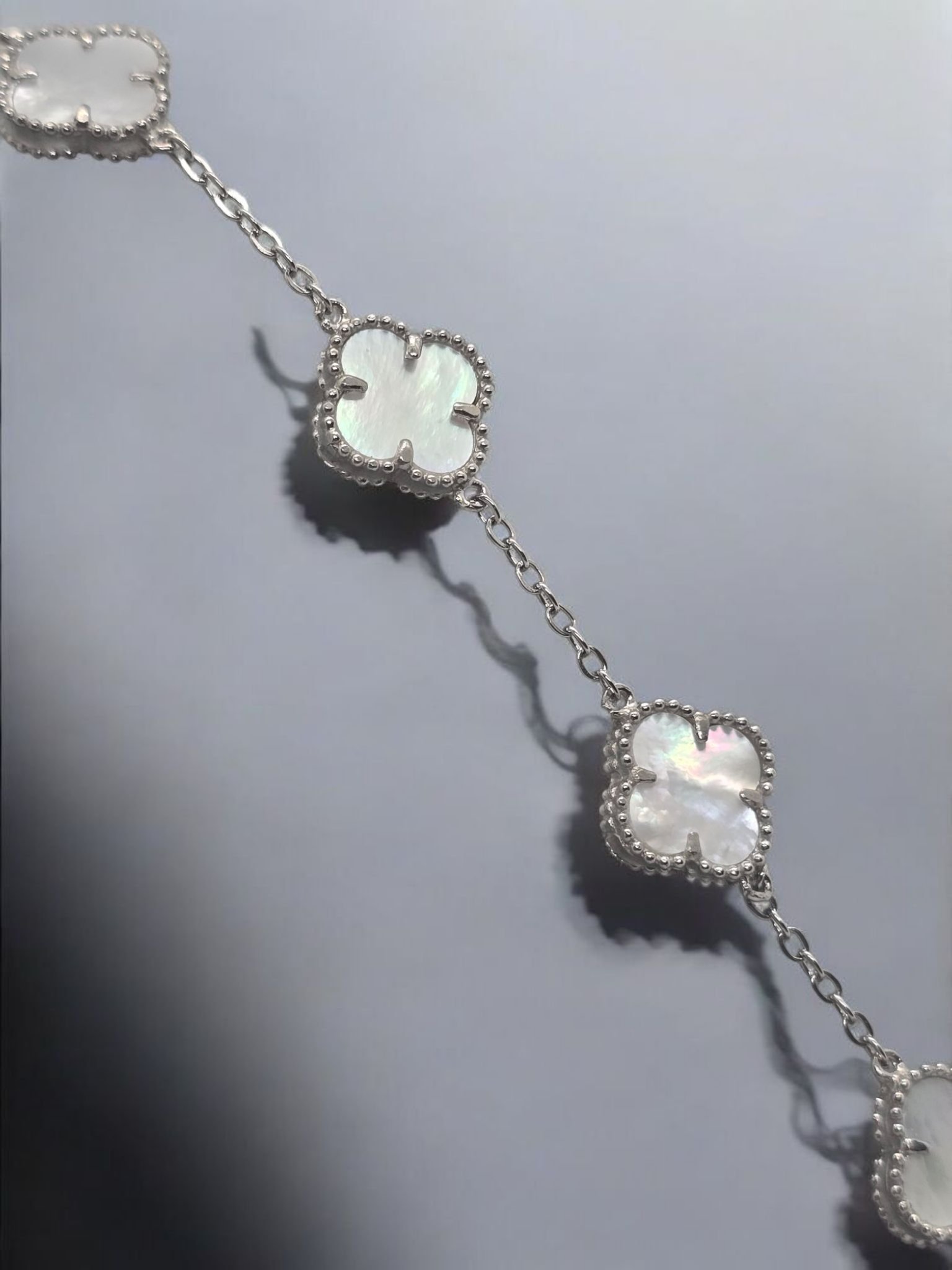 Original Silver Sedefli Yonca Bileklik