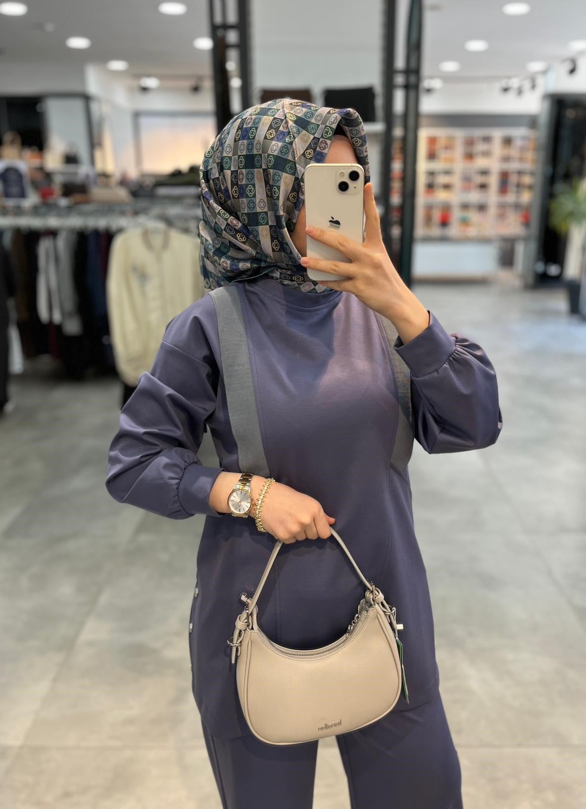 Alesya Önü Ribana Detaylı Pantolonlu Takım - İndigo