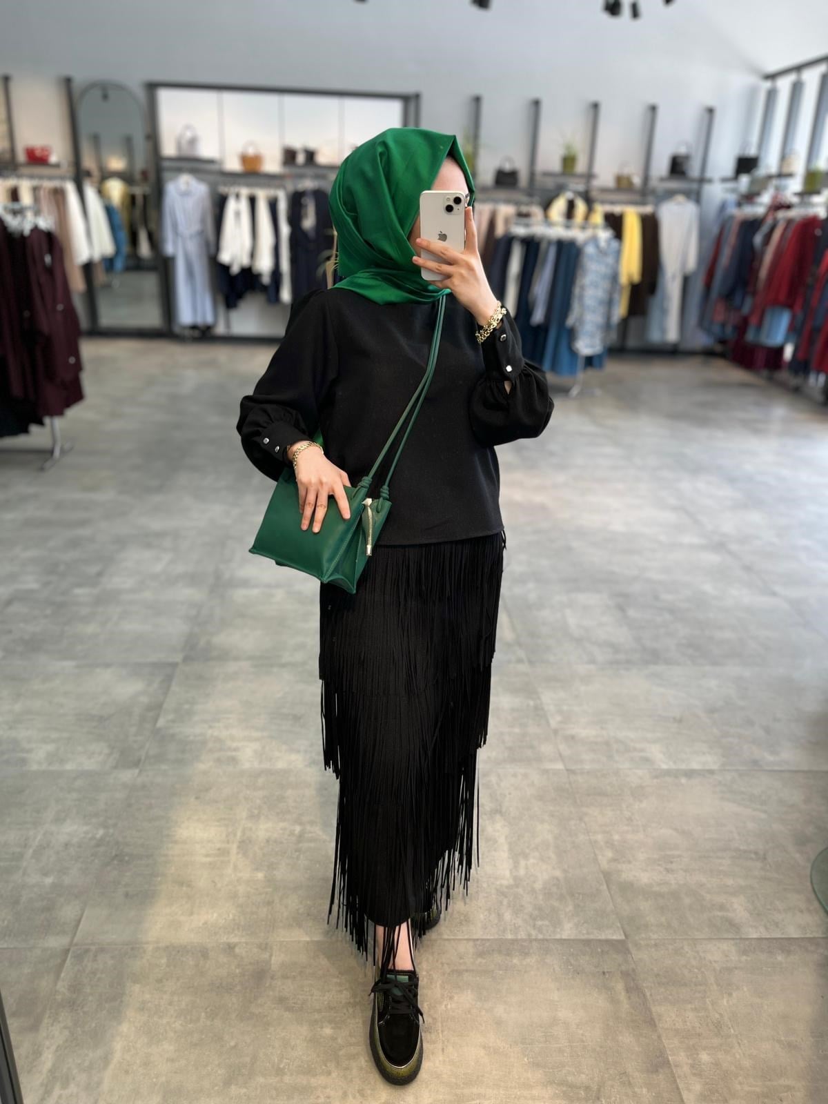 N Prive Eteği Lazer Kesim Takım - Siyah