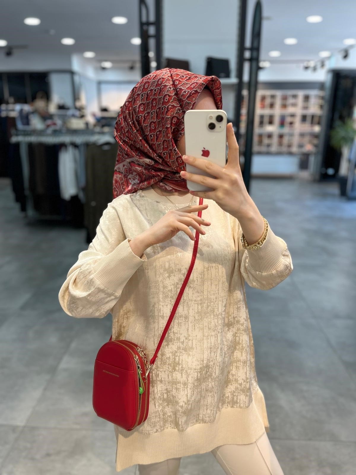 Nuss Ribanalı Jakar Tunik - Krem