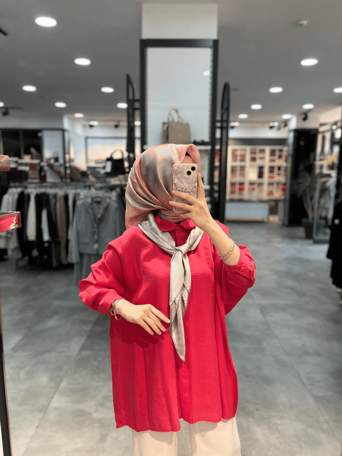 Nuss Triko Düşük Kol Basic Gömlek - Fuşya