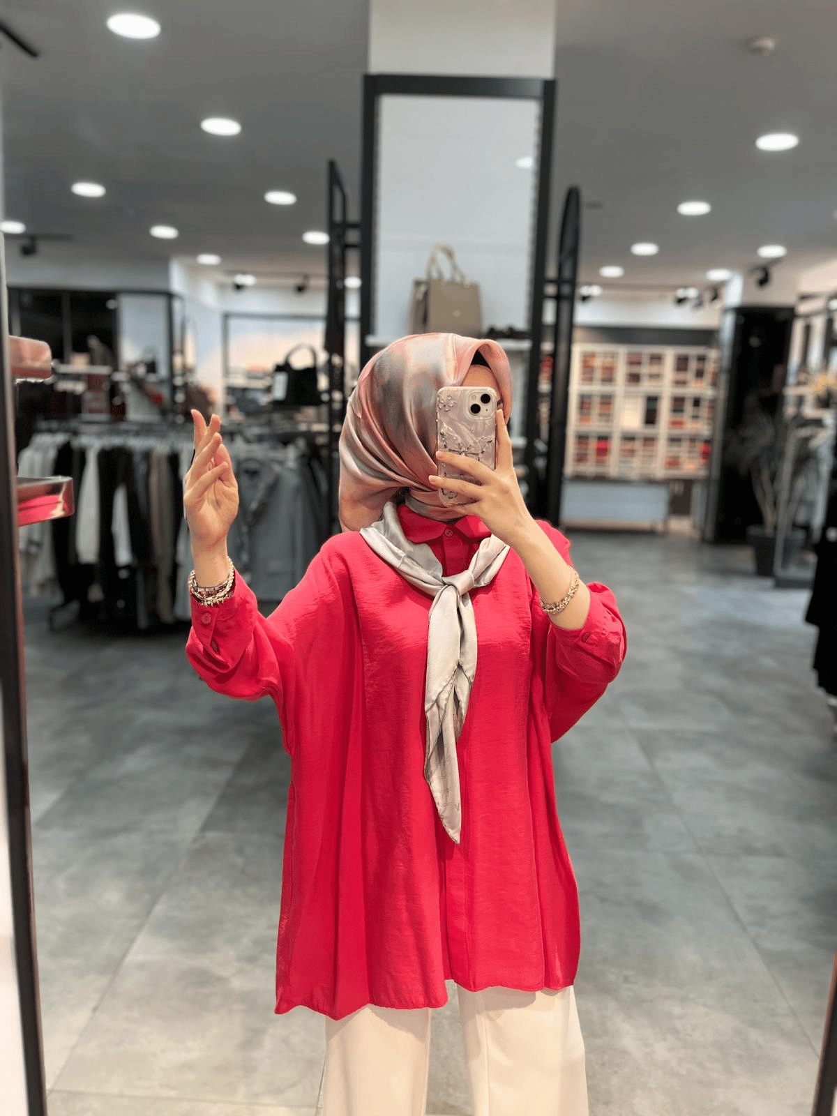 Nuss Triko Düşük Kol Basic Gömlek - Fuşya