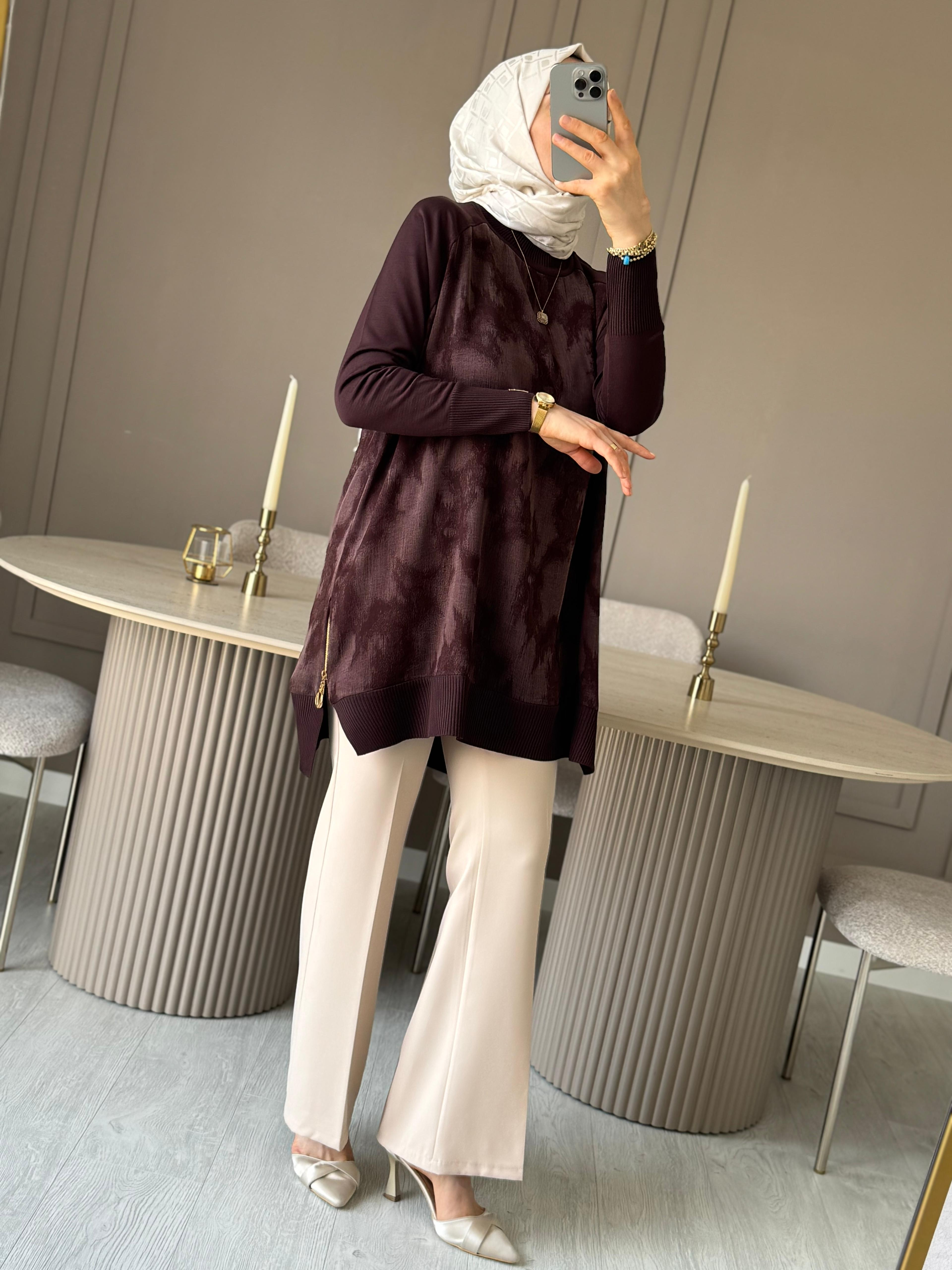 tunikcupradesenfermuarlı