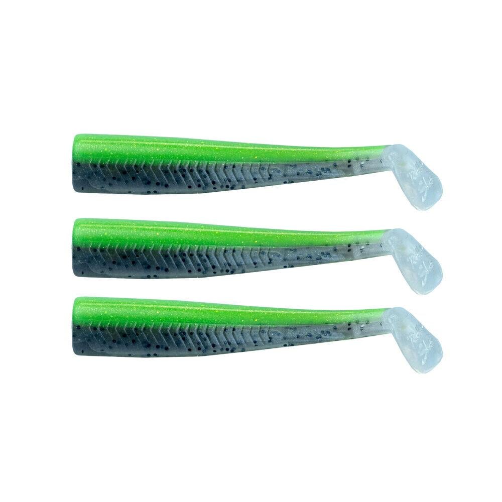 GT-Bio 3x Bodies Roller Shad 125- Lime Black Glass UV