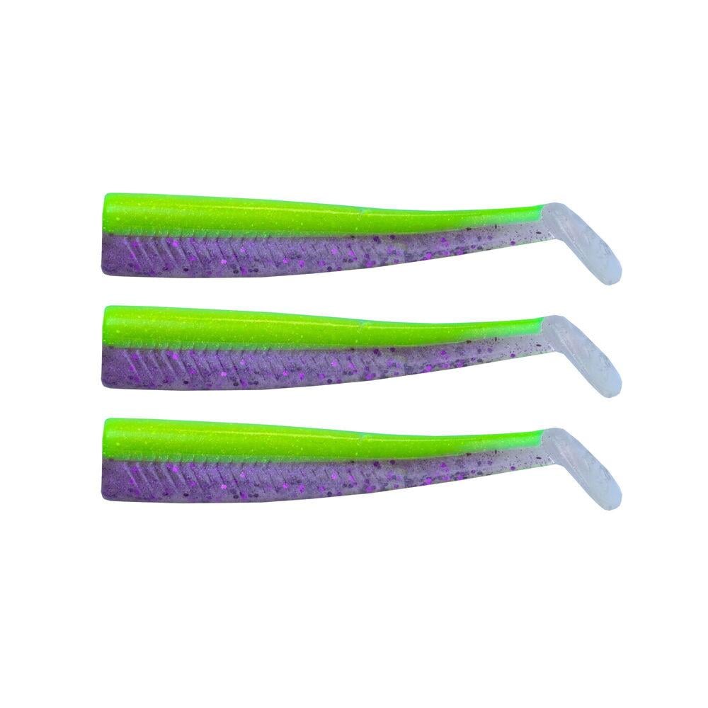GT-Bio 3x Bodies Roller Shad 125-Chart Purple Glass UV