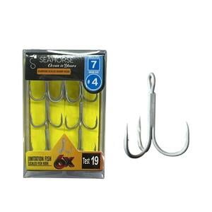 Sea Horse Diamond Scaled Sharp Hook Oty:7 No:4