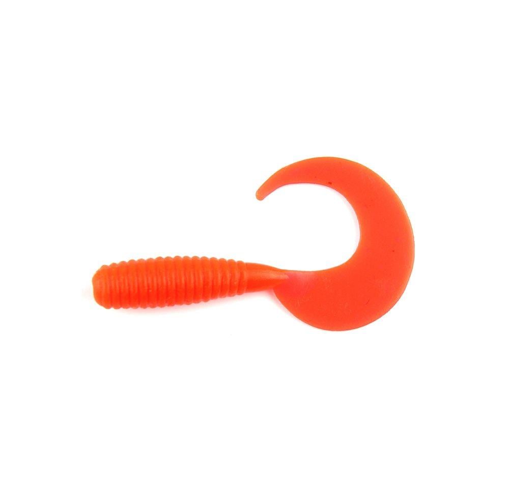 Shakespeare Curly Fluo Red Silikon 10 Lu Paket