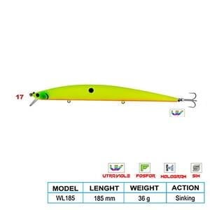 Wily SUPER STAR CL:17 185mm 36gr (Sinking)