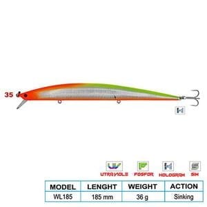 Wily SUPER STAR CL:35 185mm 36gr (Sinking)