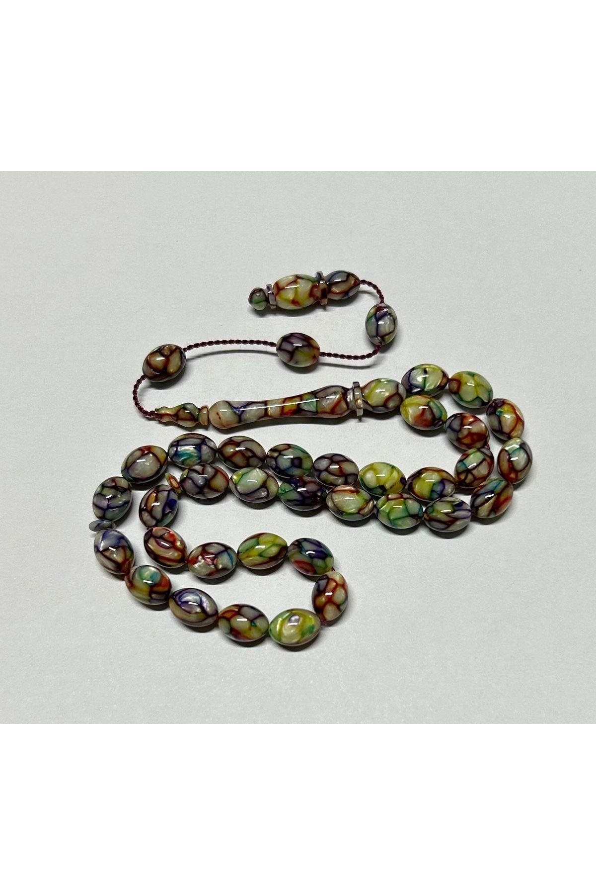 Doğan Baraçkılıç Usta Multicolor Galalith Tesbih