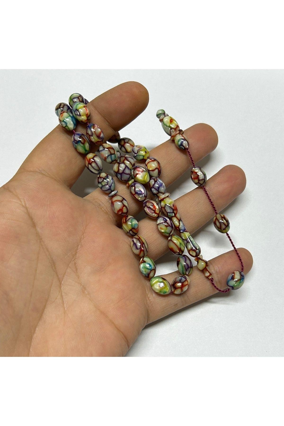Doğan Baraçkılıç Usta Multicolor Galalith Tesbih
