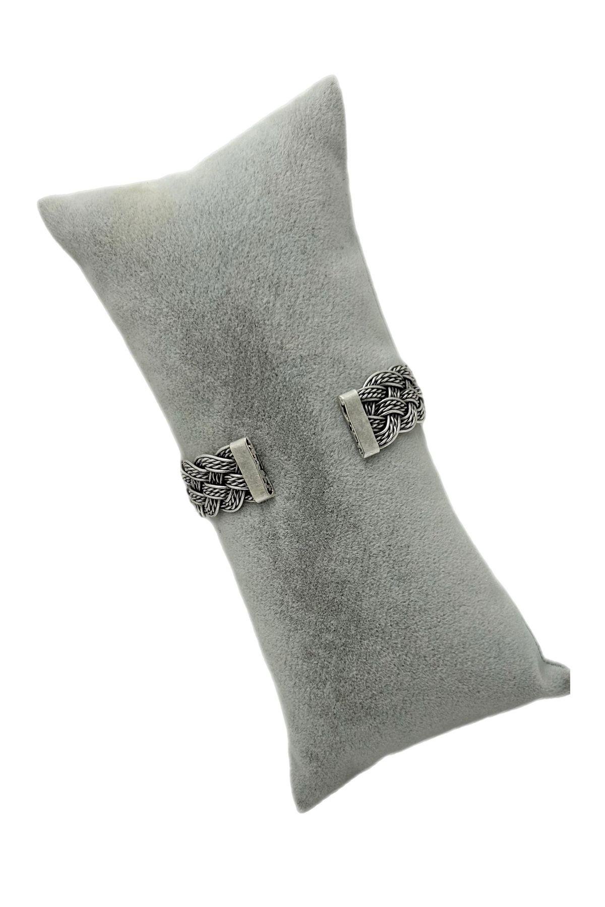 Dörtlü Örme Model Telkari Günüş Kaplama Bakır Bileklik