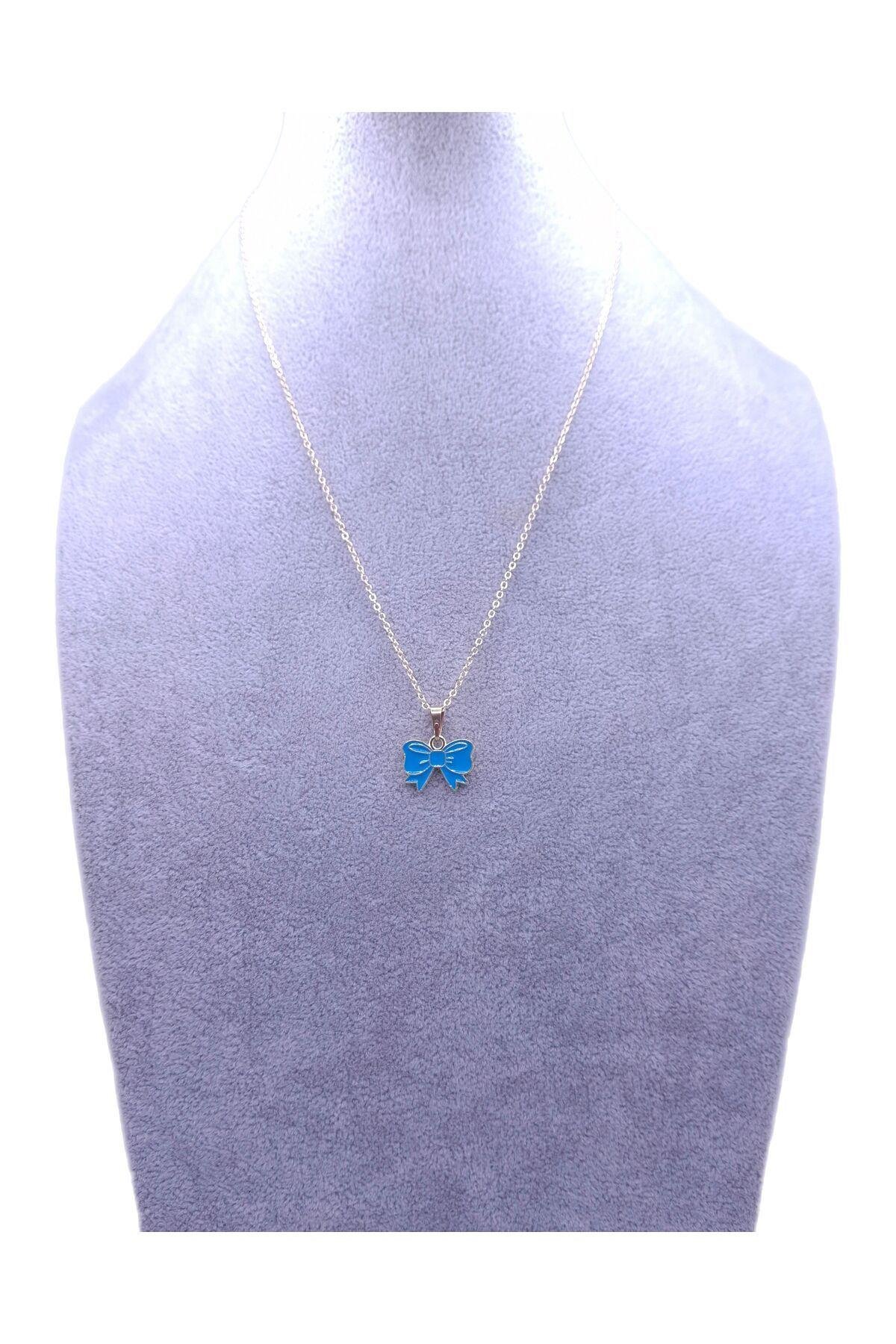 Mavi Kurdele Model Kolye