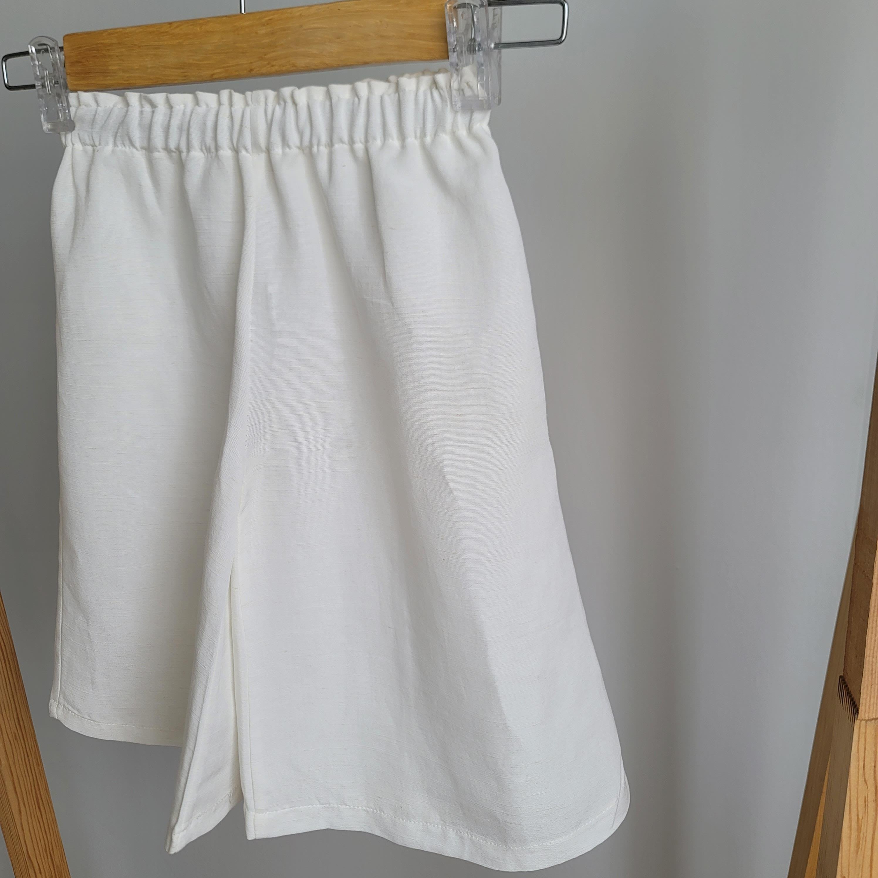 BEYAZ KAPRİ BOL PAÇA PANTOLON 