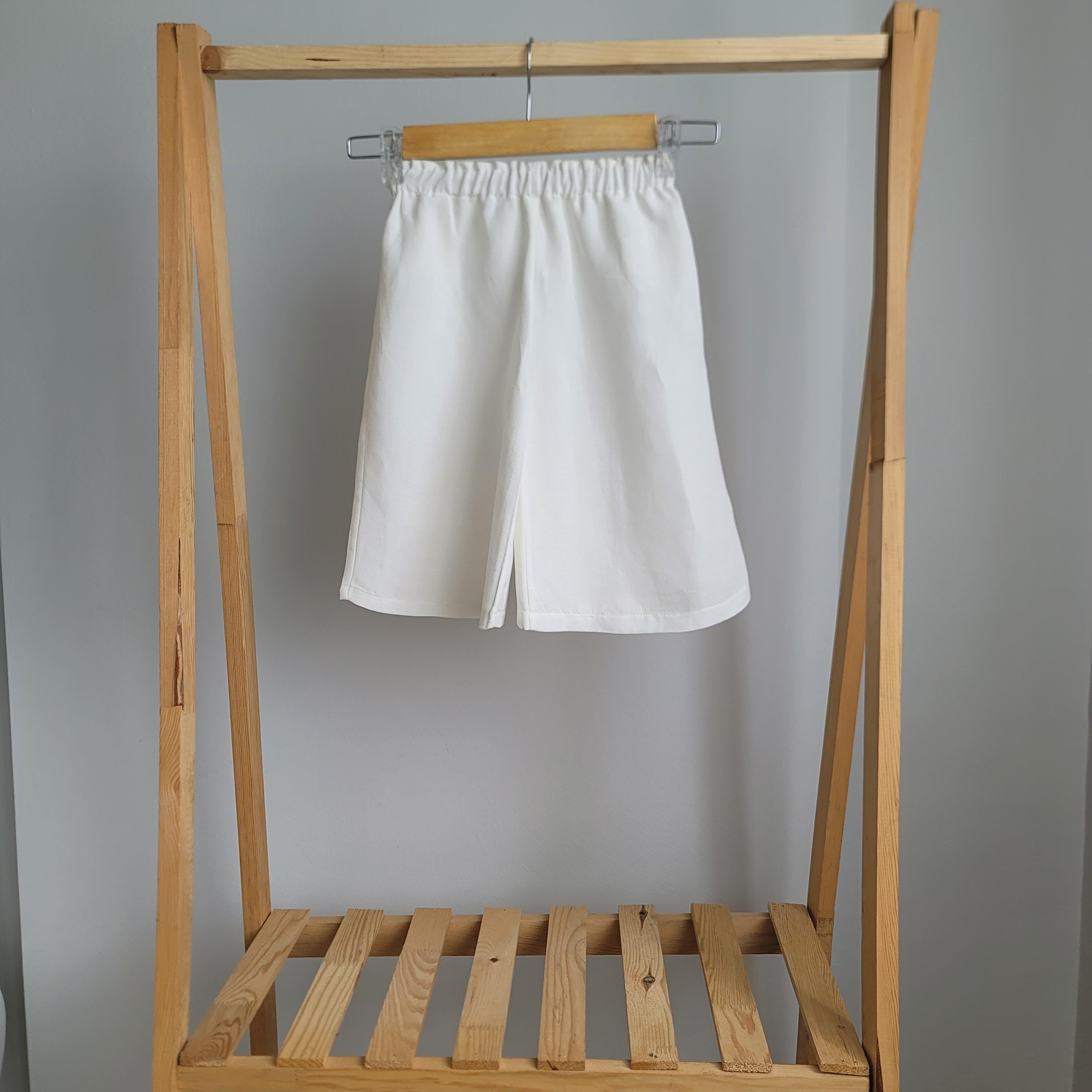 BEYAZ KAPRİ BOL PAÇA PANTOLON 
