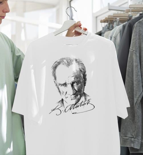 Atatürk resimli tshirt