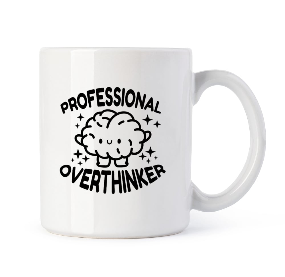 CBT Overthinker Baskılı Tasarım Kupa