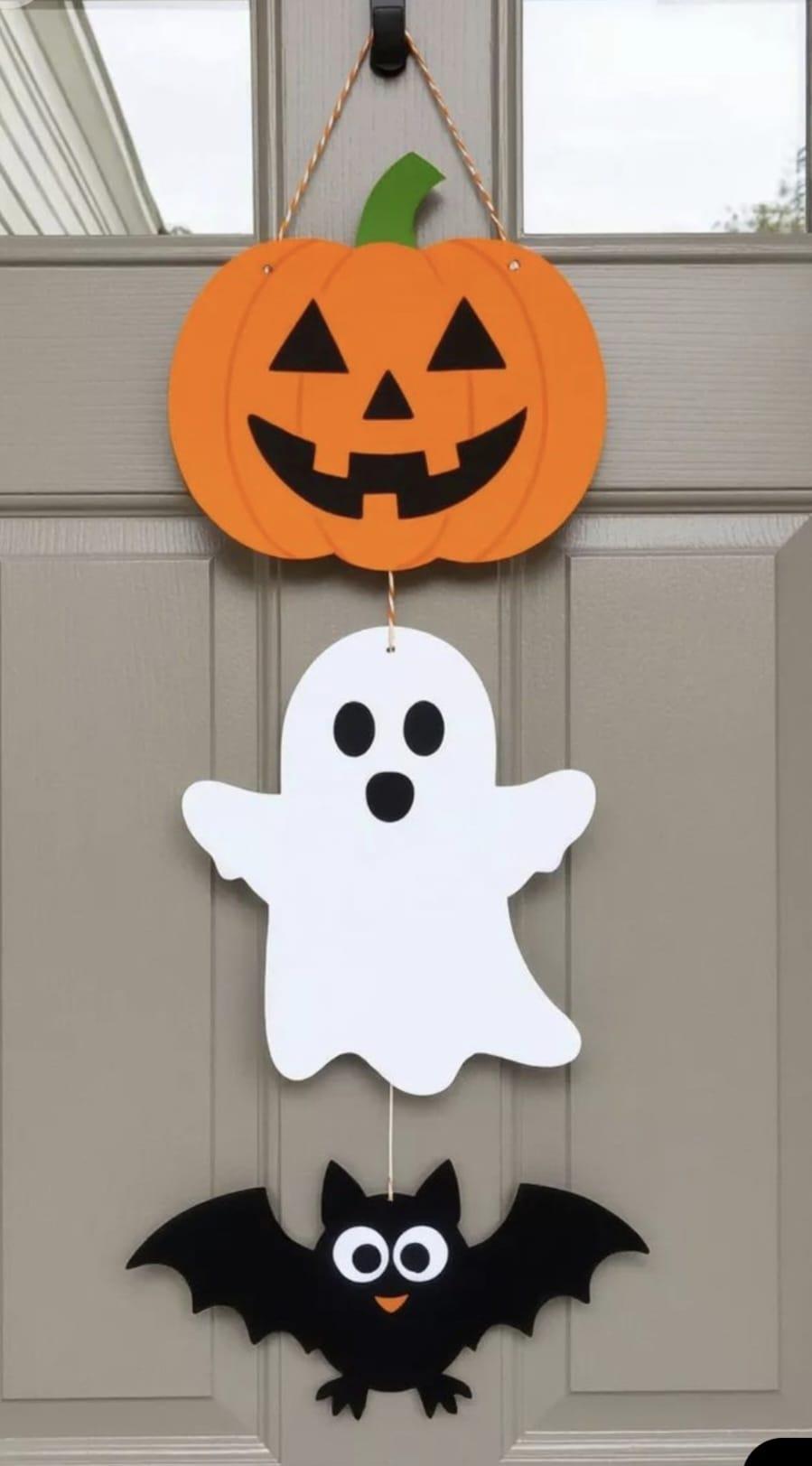 Halloween Temalı 3'lü Duvar-Kapı Sevimli Dekor Ürünü